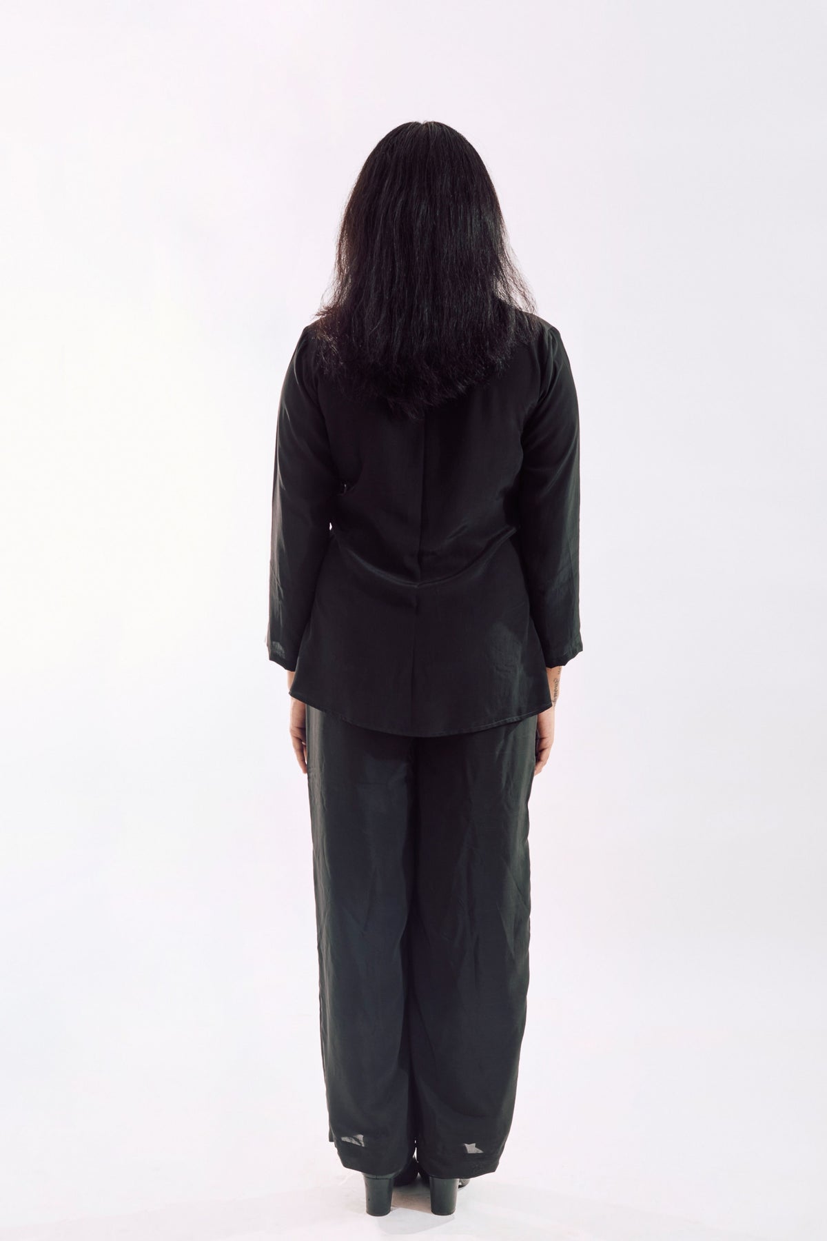 Black Button Down Co-ord Set