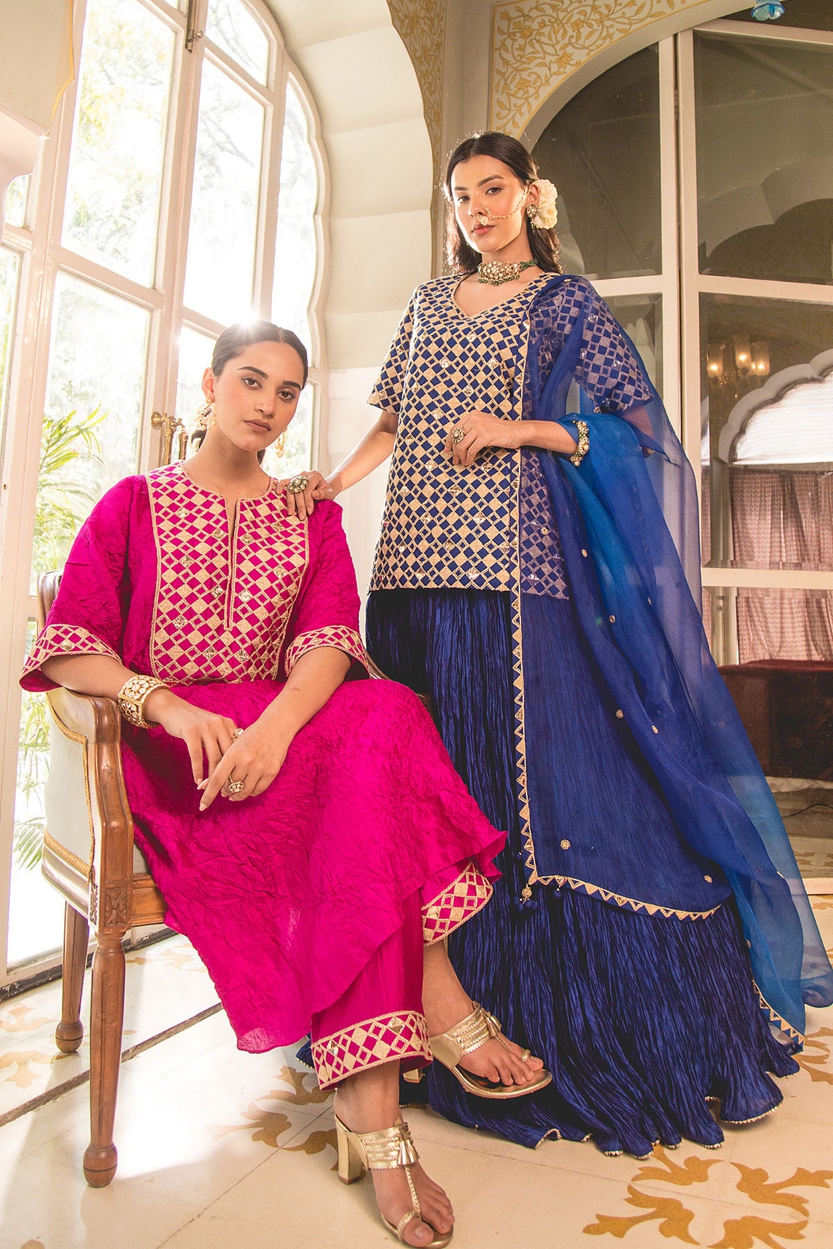 Magenta Kurta Set
