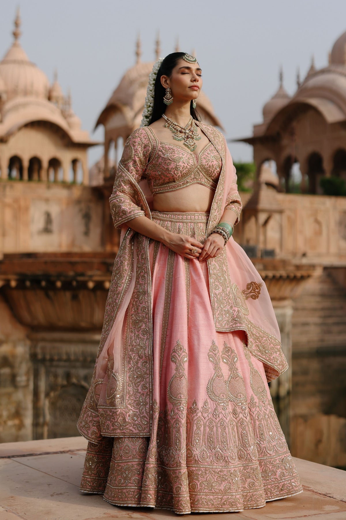 Jannah Pink Lehenga Set