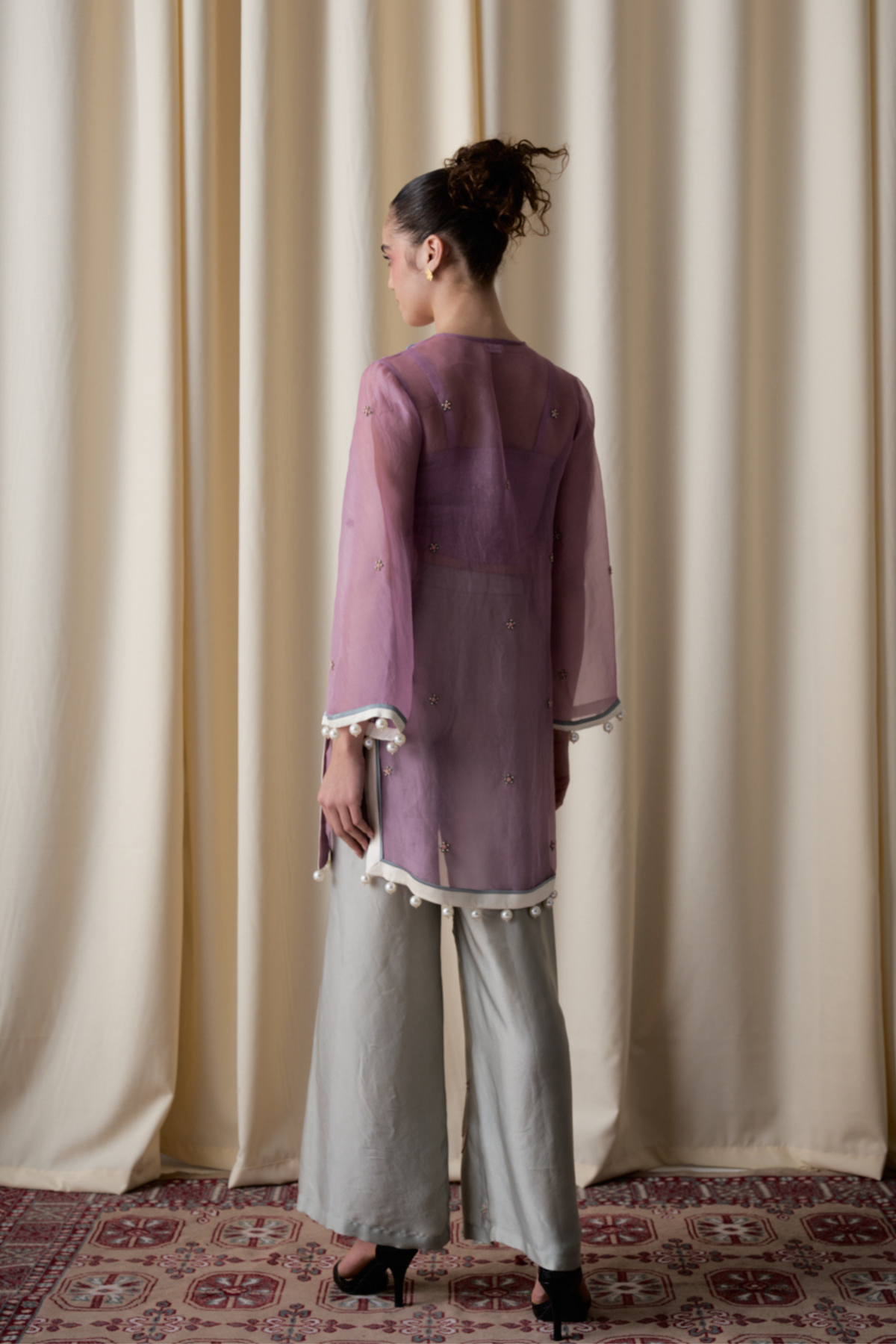 Lilac Sheer Tunic
