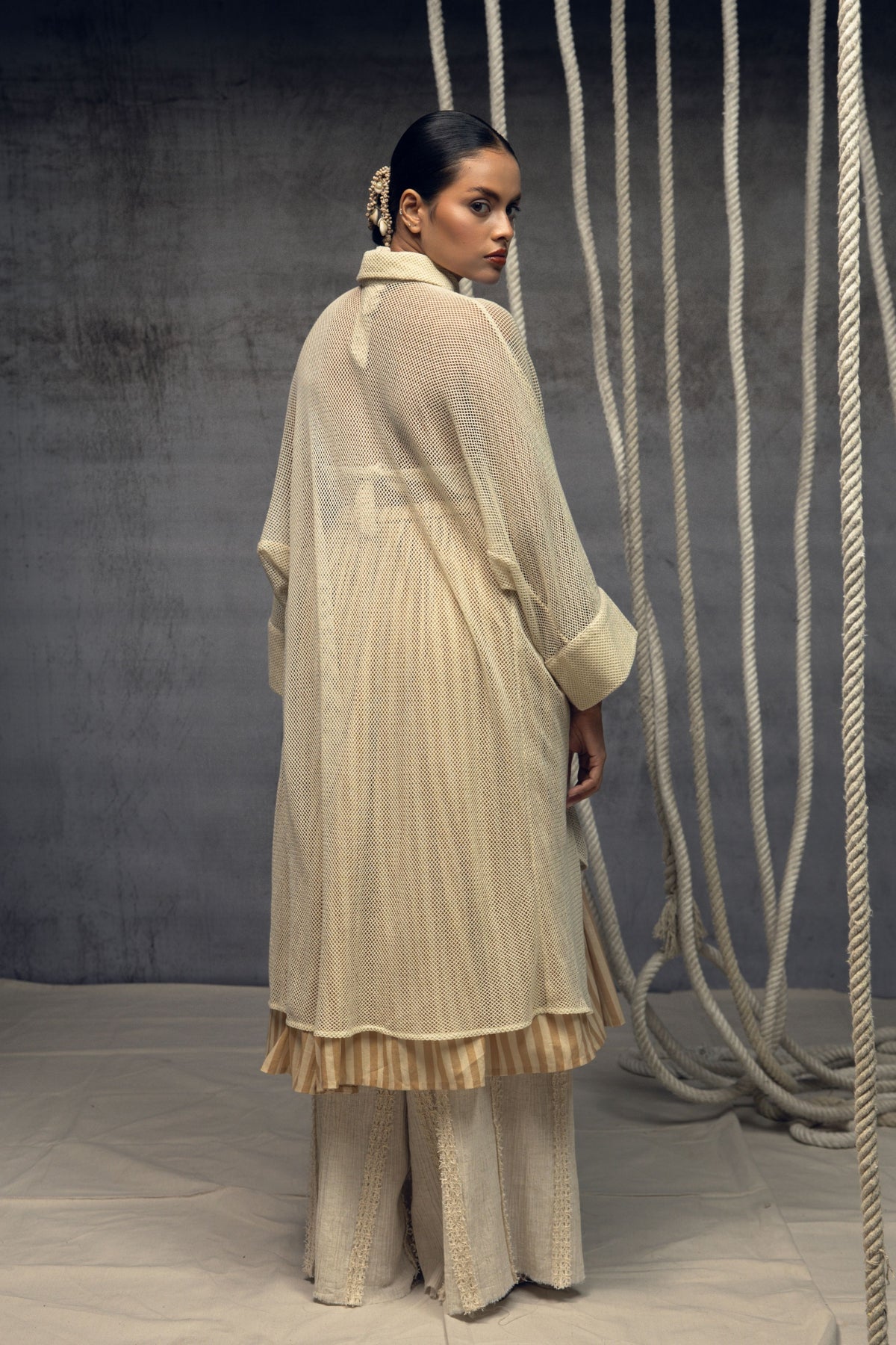 Ivory Mesh Shirt