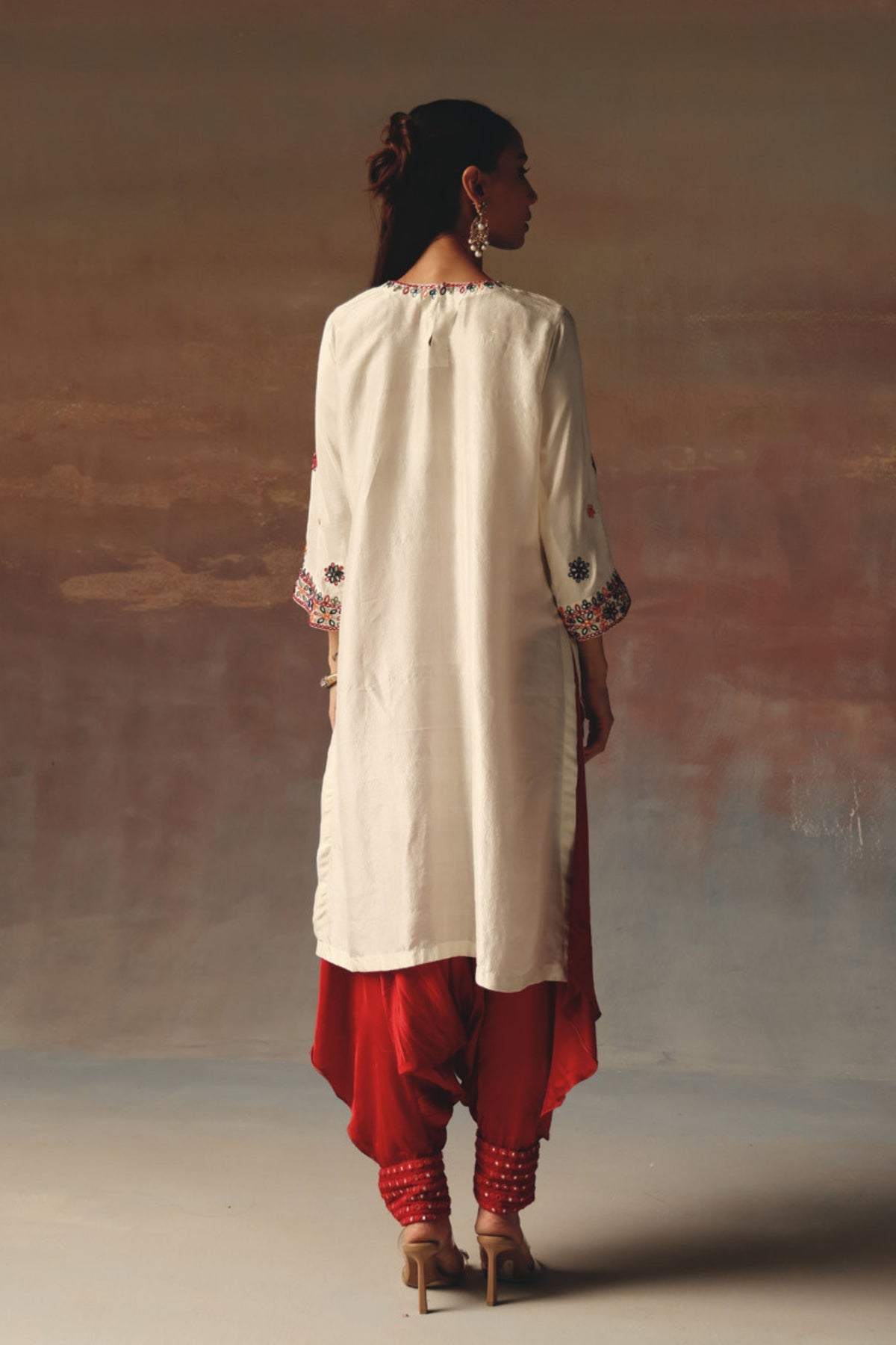 Multicolor Silk Kurta