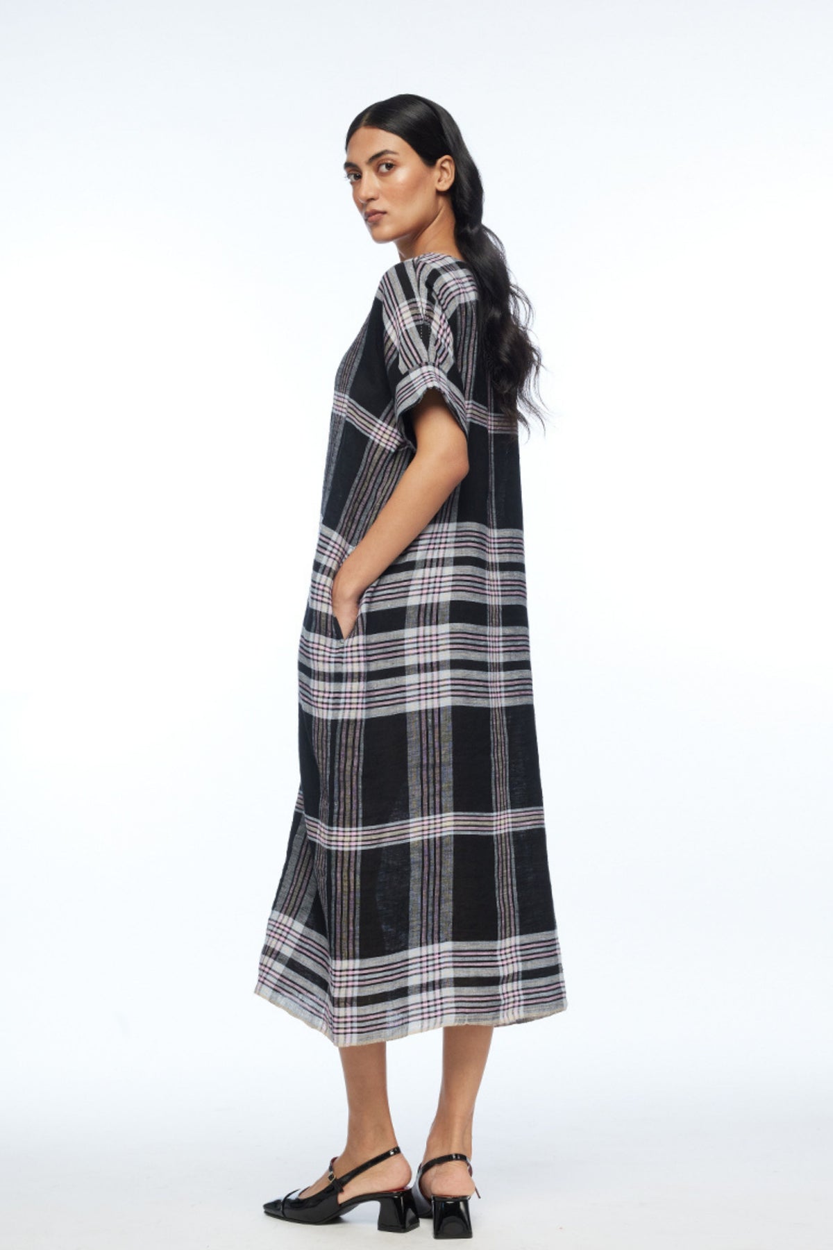 Dumalis Boat Neck Dress