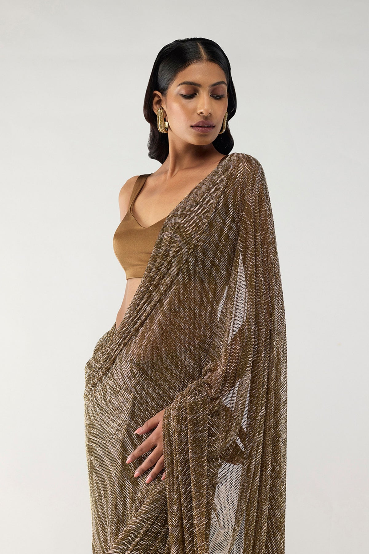 Solaris Drape Saree Set