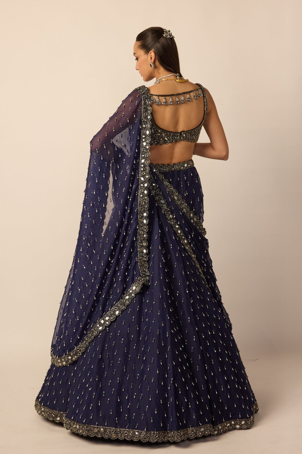 Deep Blue Lehenga Set