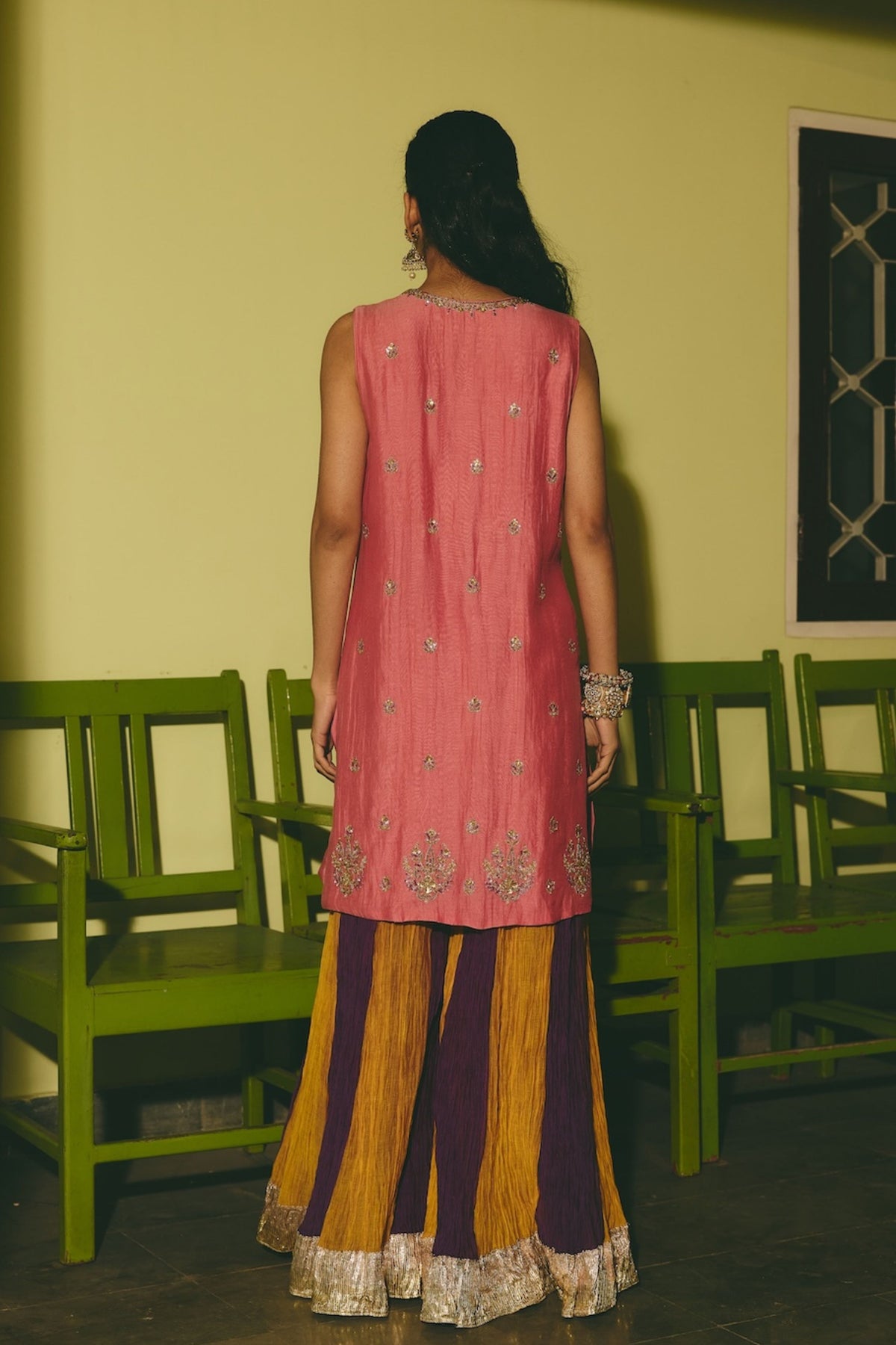 Gulrukh Leher Kurta and Sharara