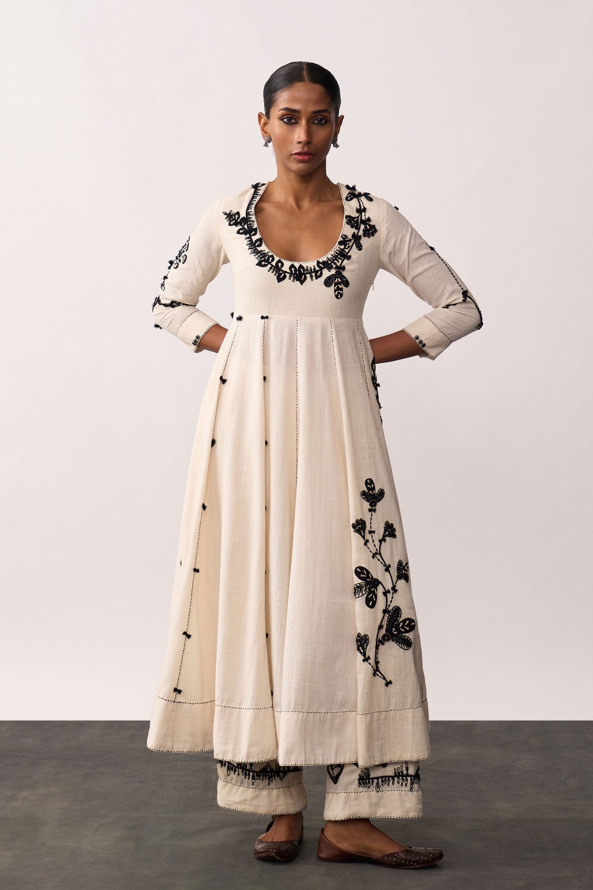 Kalpana Ivory Anarkali Set