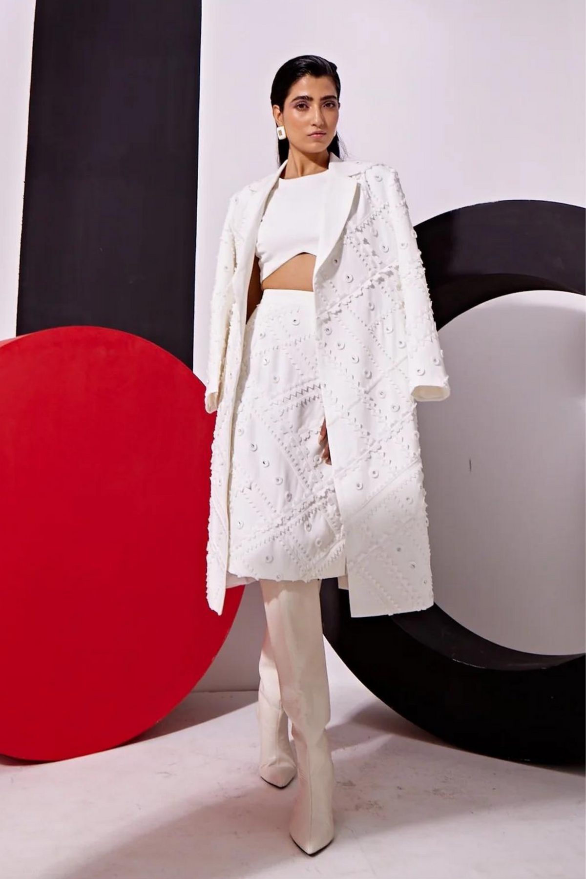 Blazer With Skirt and Top