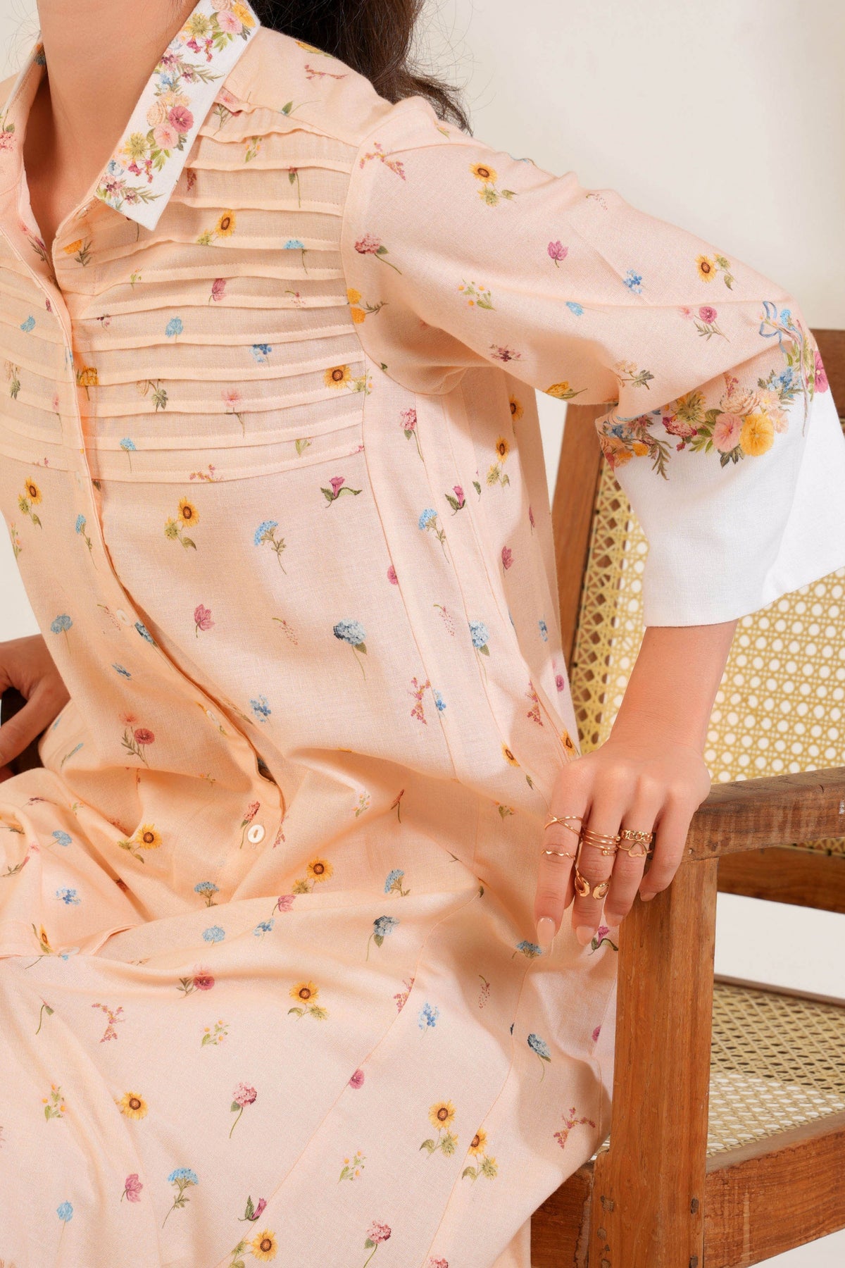 Nude Peach Kurta Set