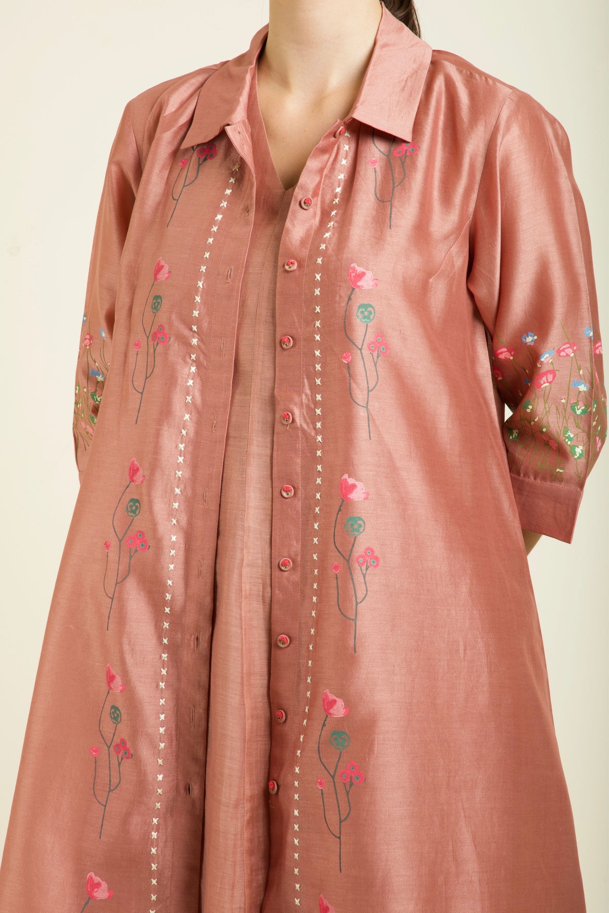 Almond Mul Jacket Dress