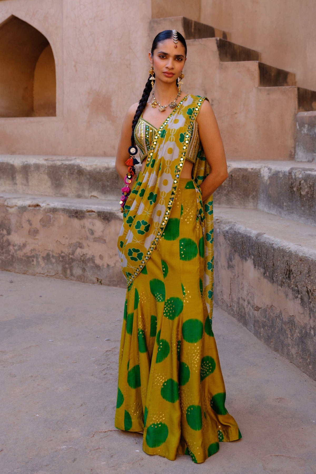 Tara Draped Saree Set