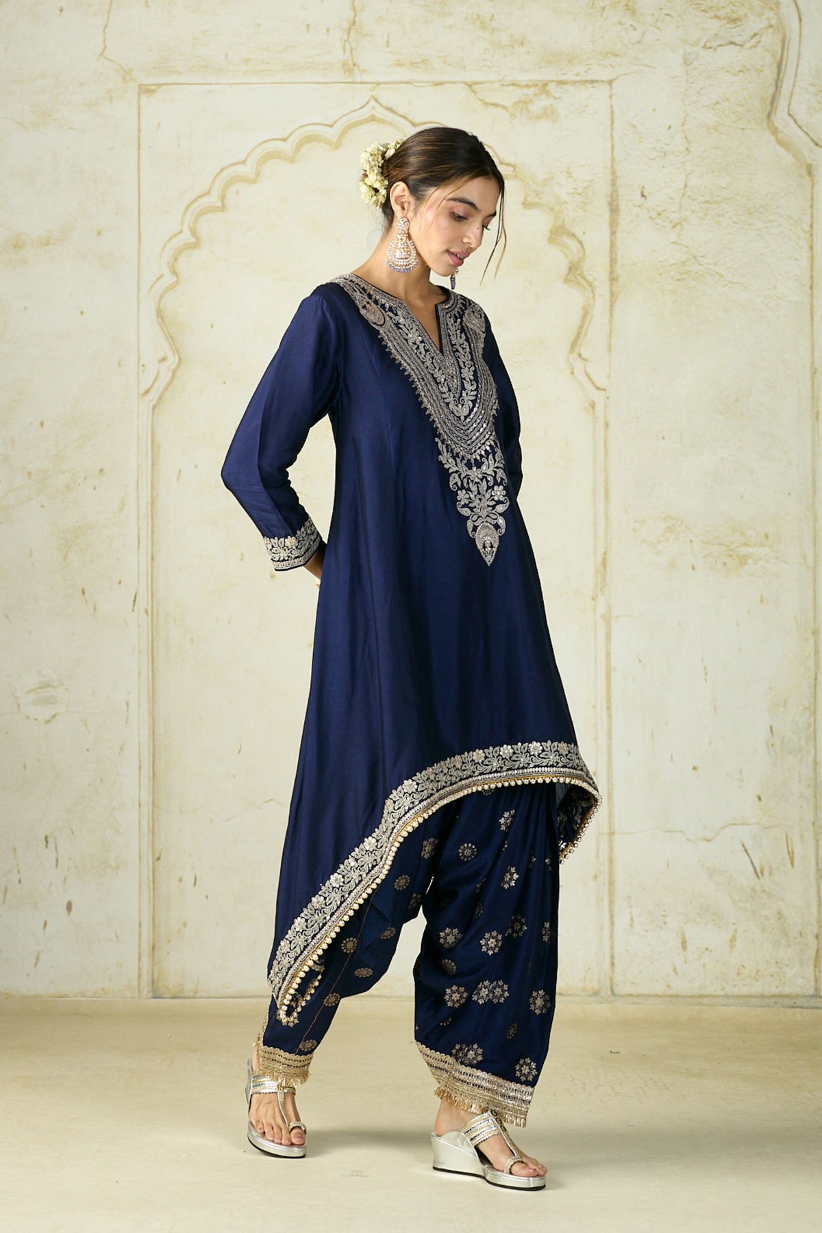 Navy Nadia Farshi Set