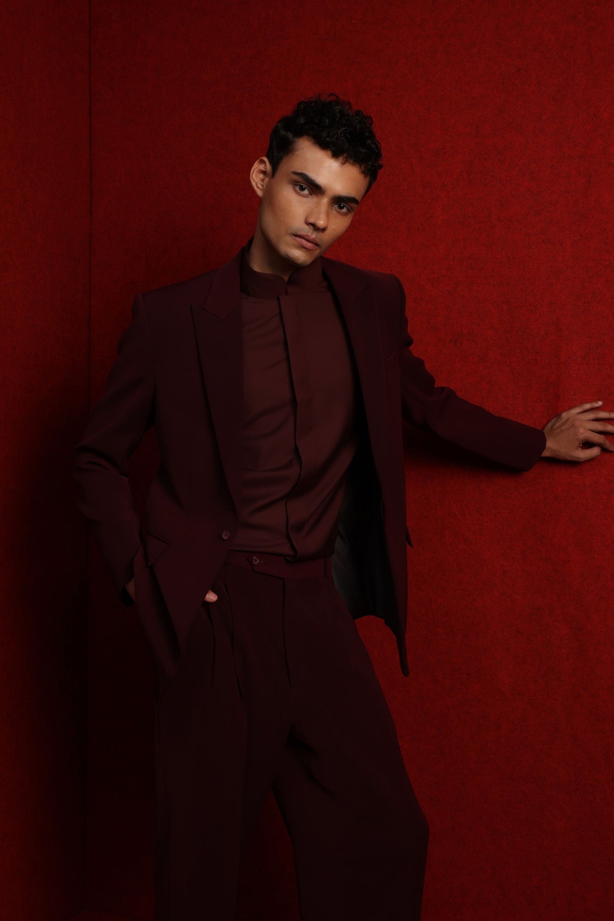 Burgundy Classic Suit Set
