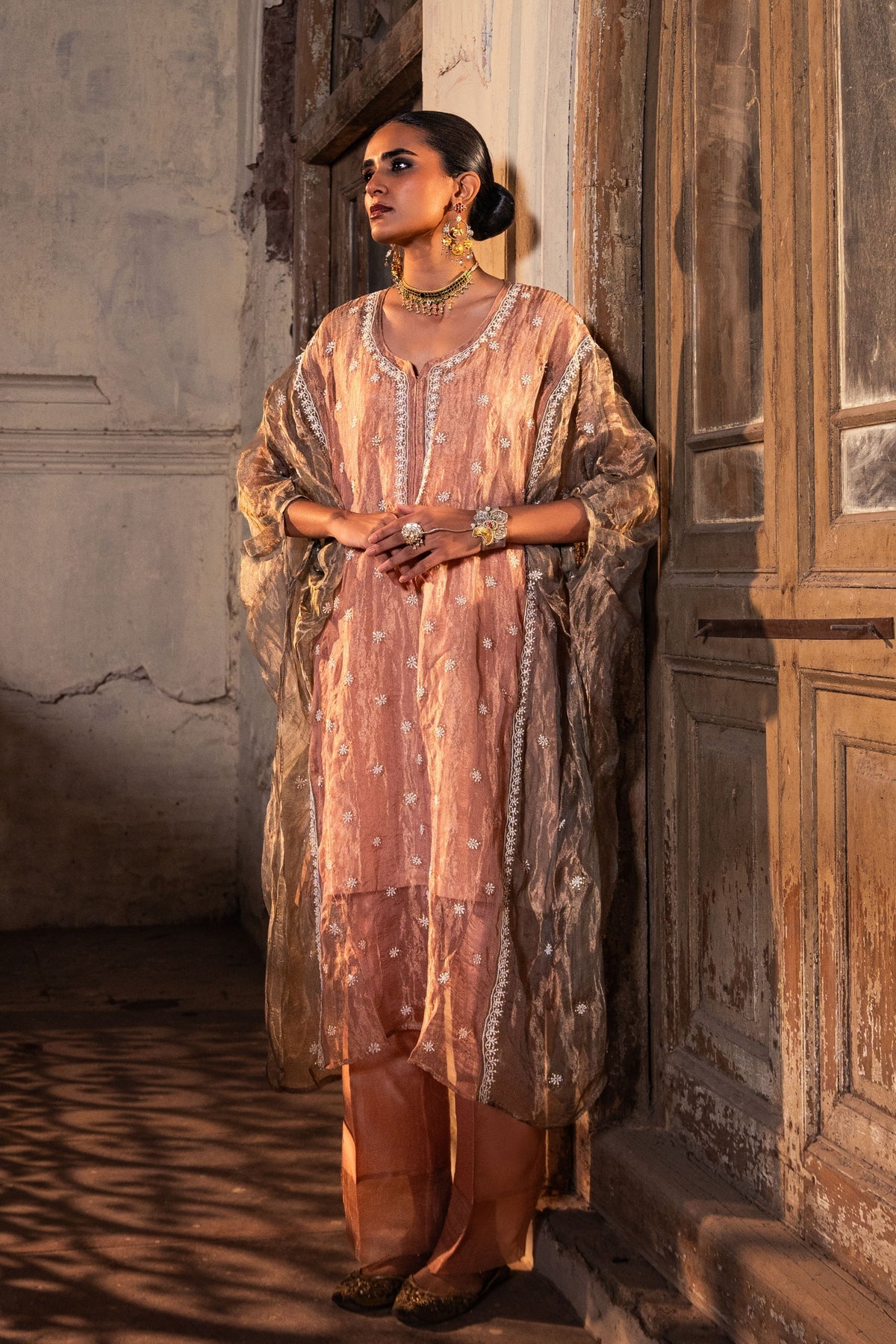 Pink Kaftan Set
