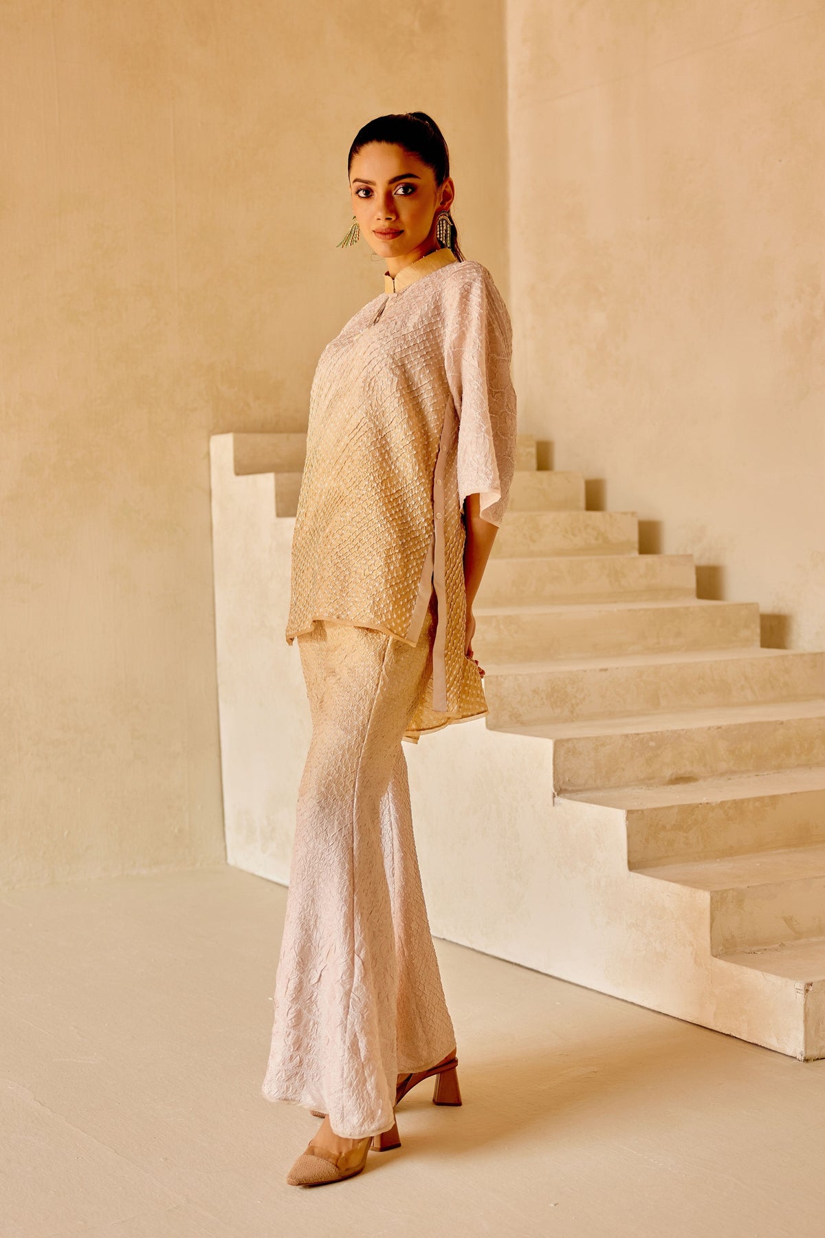 Tulip Pants in Beige Tones