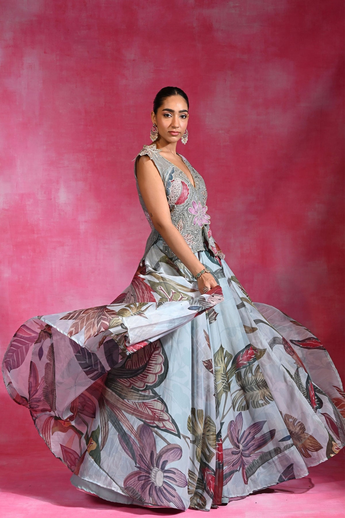 Jacky Bloom Lehenga Set