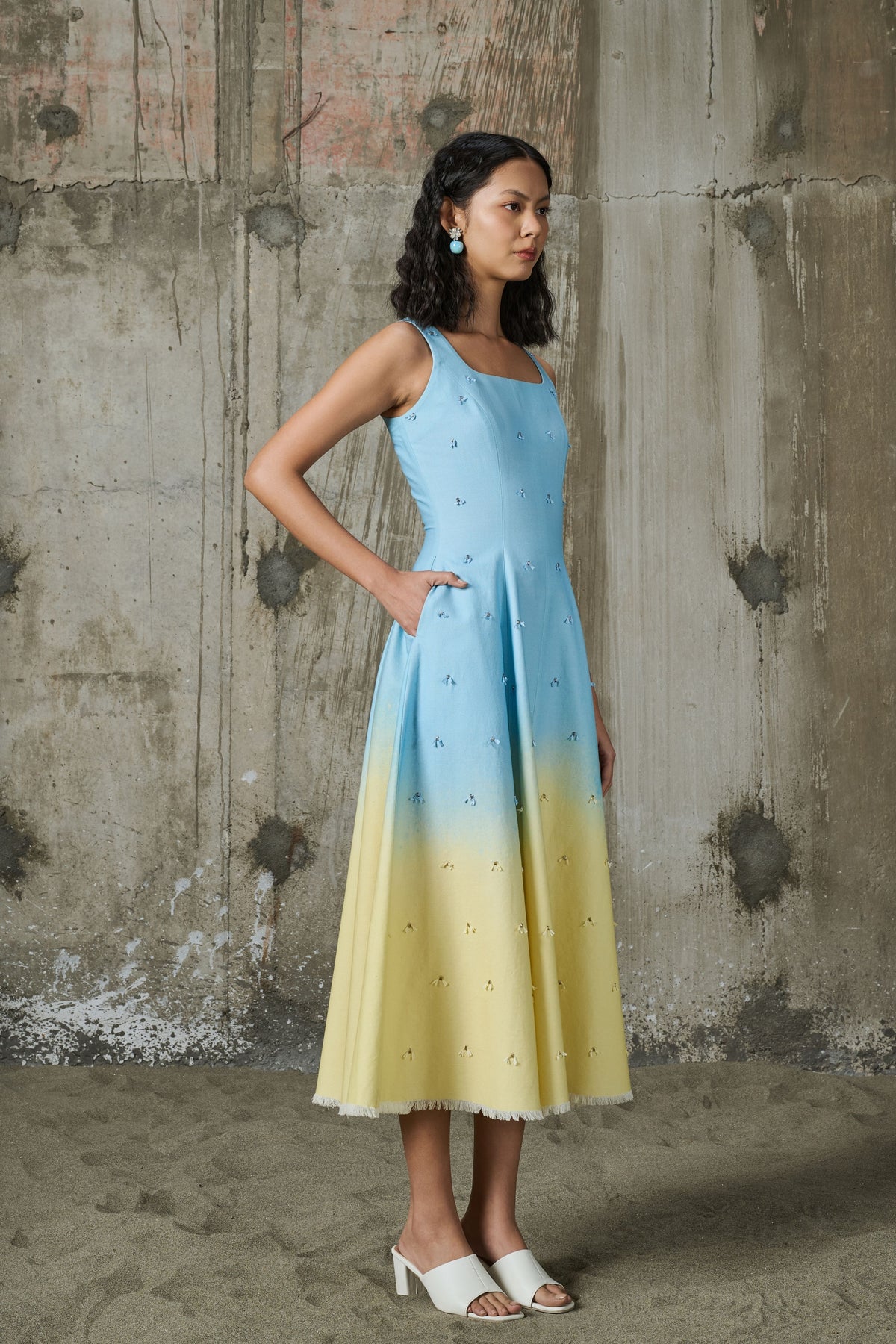 Soft Horizon Flared Dress