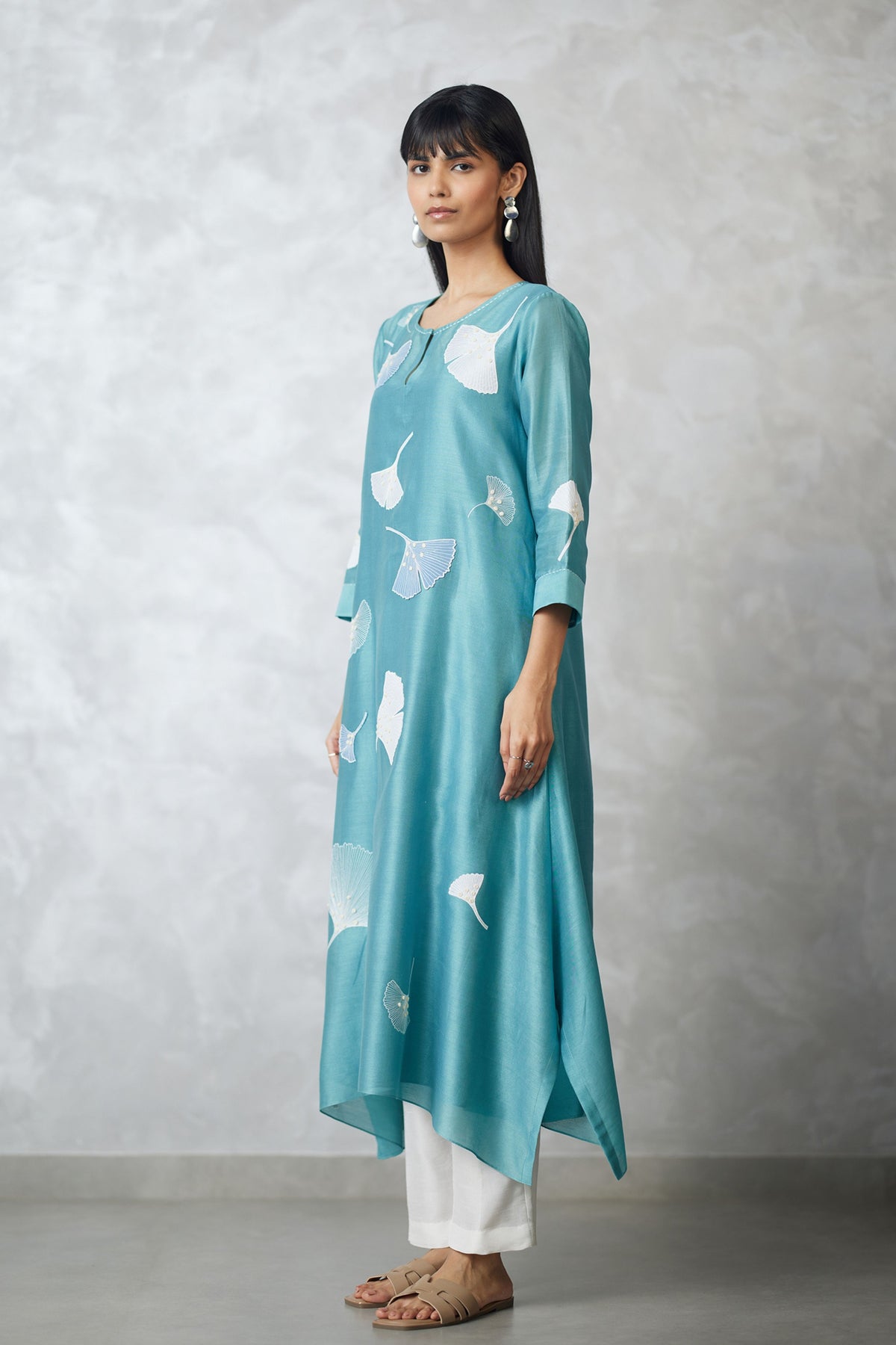 Seafoam Trapezium Kurta