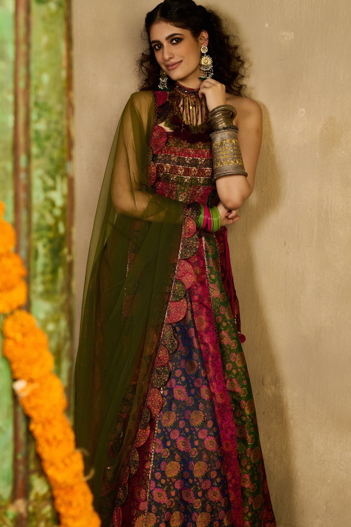Ruh Rang Corset Lehenga Set