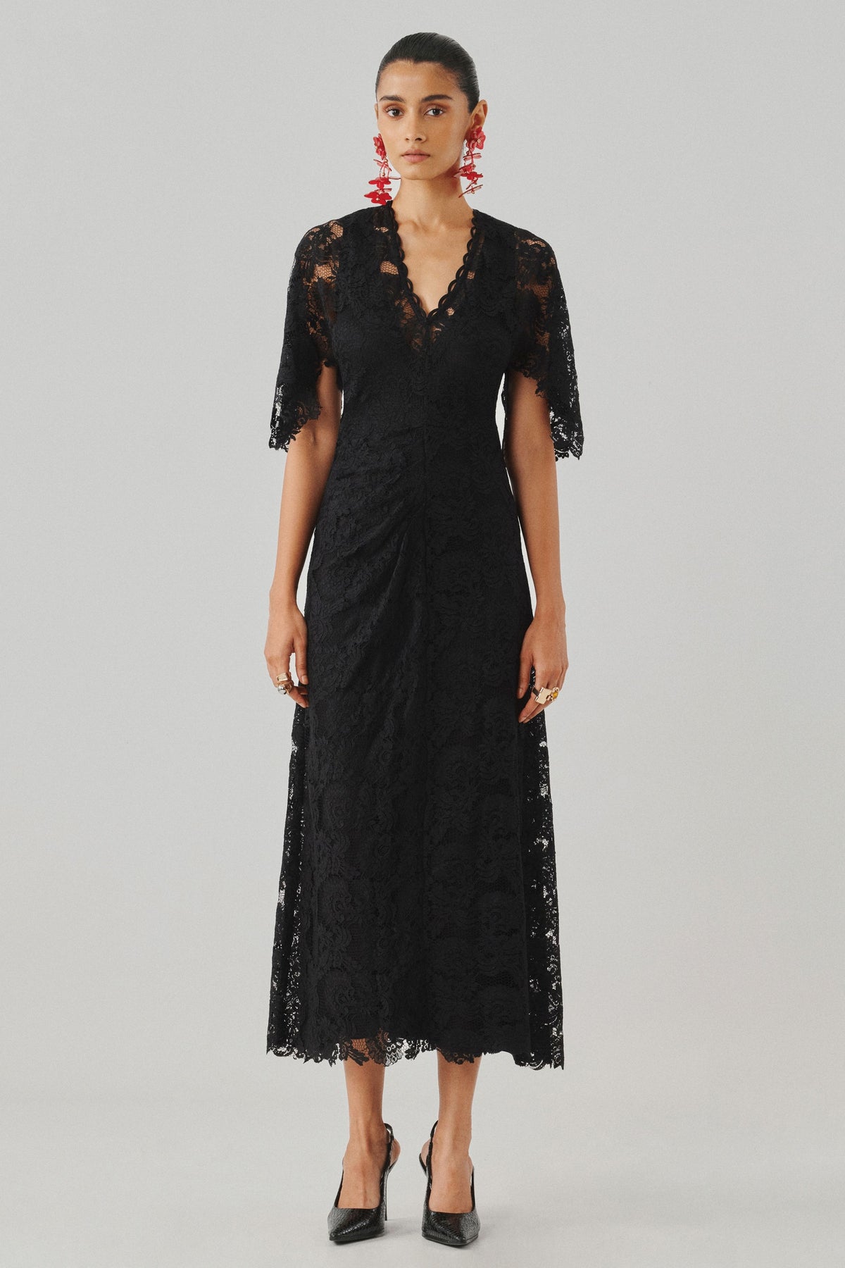 Black Orchid Lace Dress