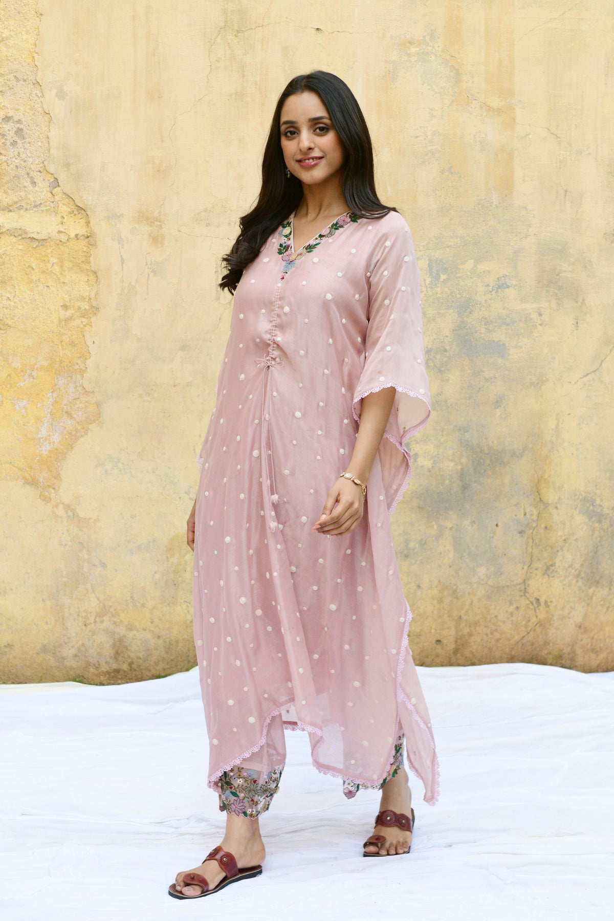 Pink Orchid Heavy Kaftan Set