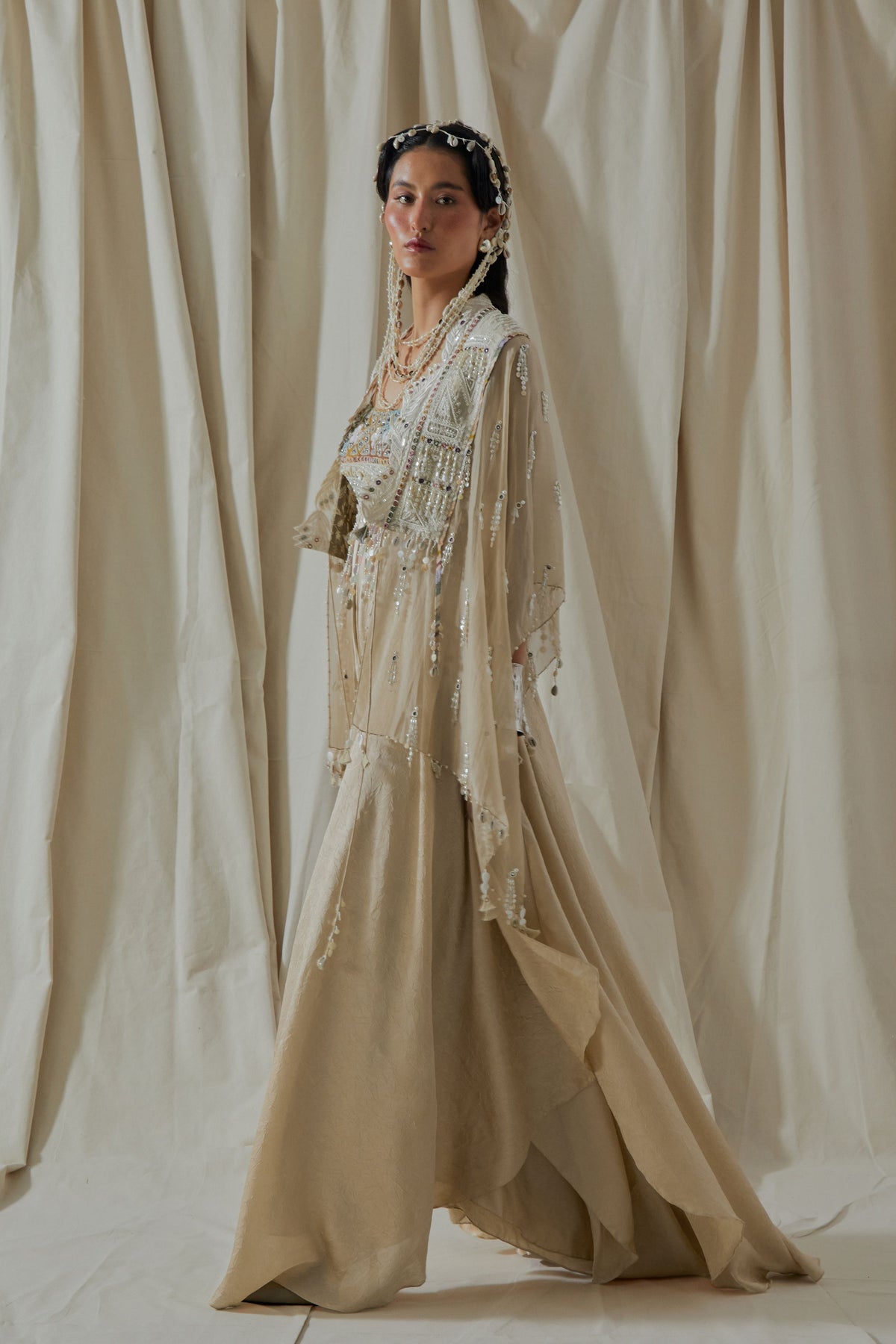 Veni Dupatta Jacket Set
