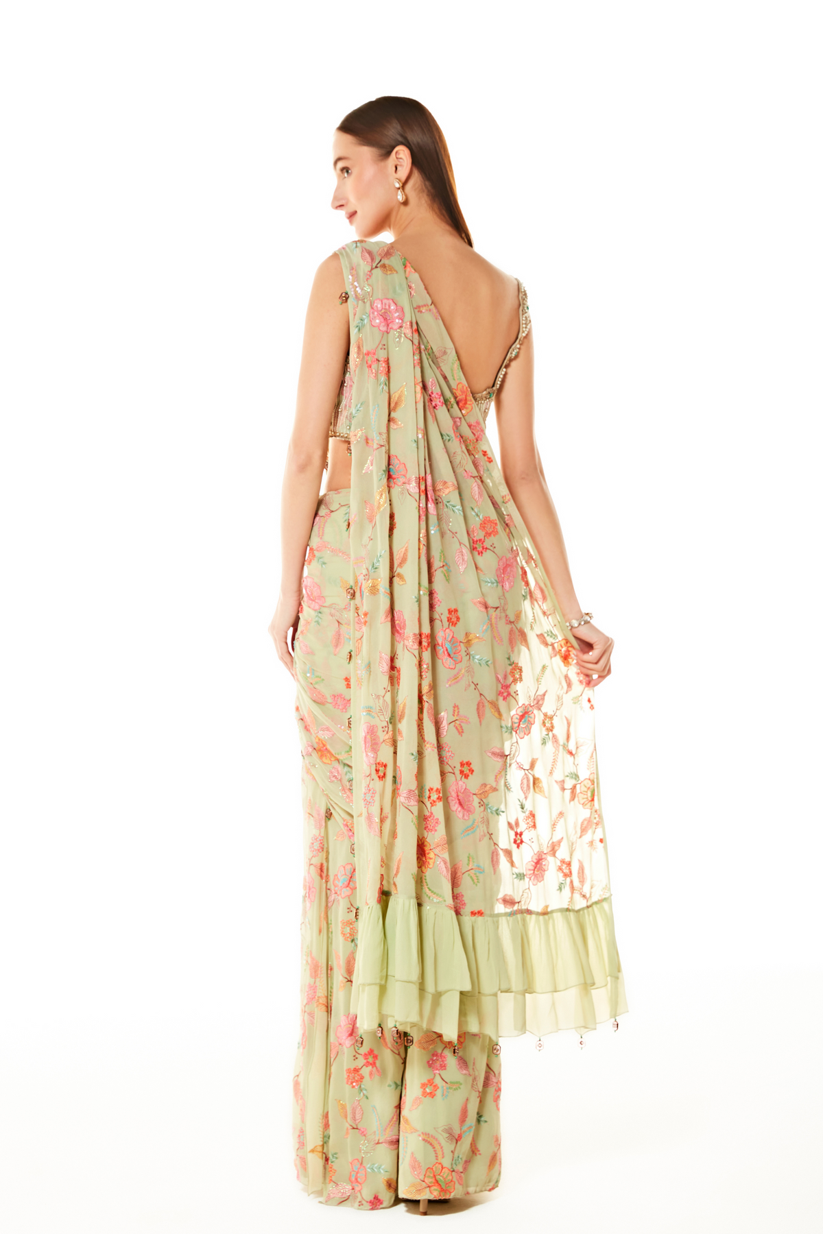 Sairaa Green Saree Set