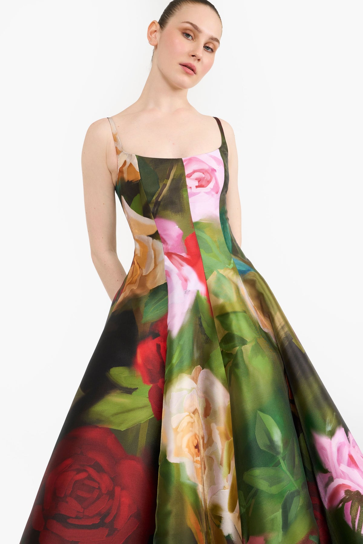 Panelled Flared Midi