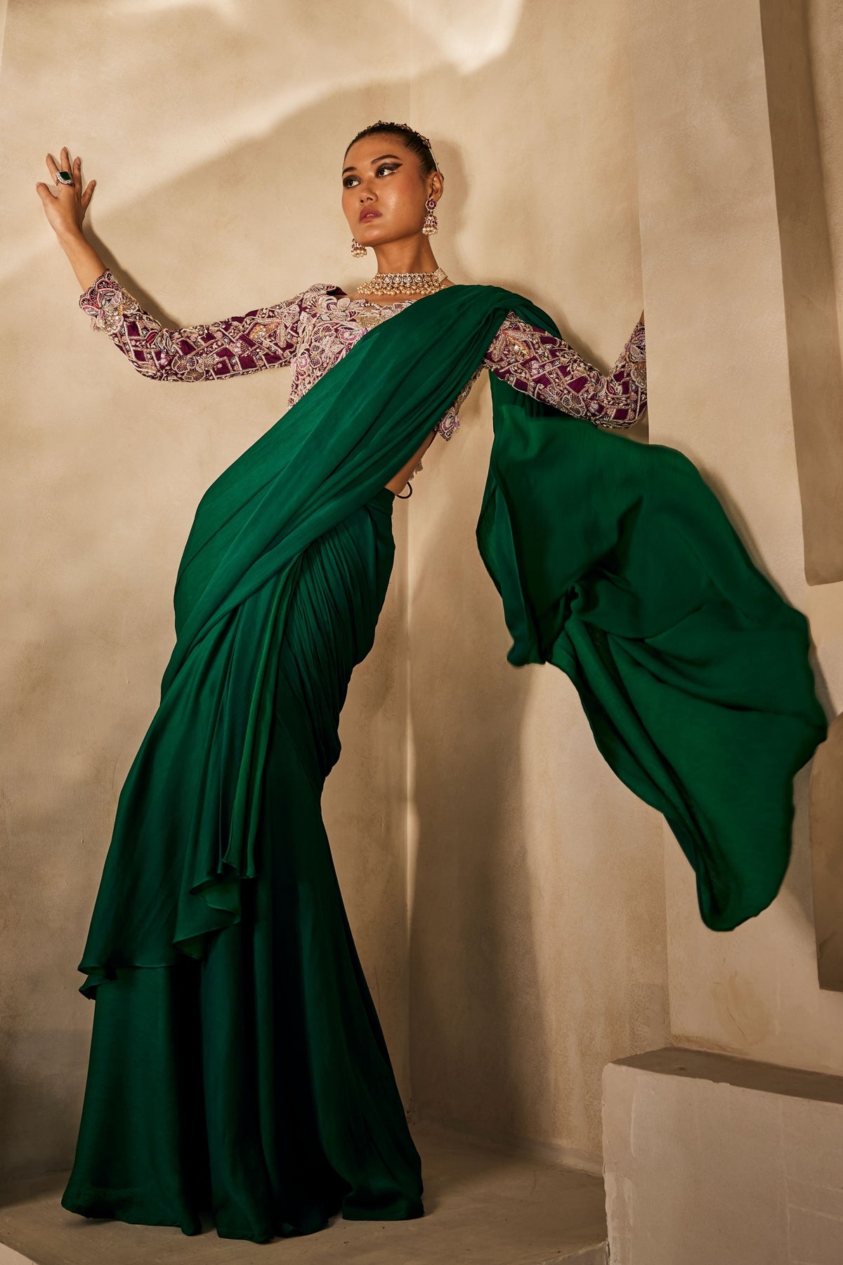 Rooh Draped Saree Set