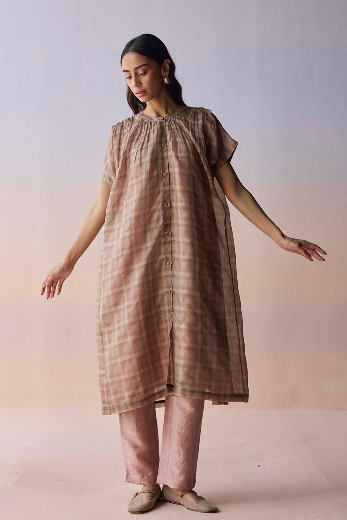 Rooted Brown Tunic Set