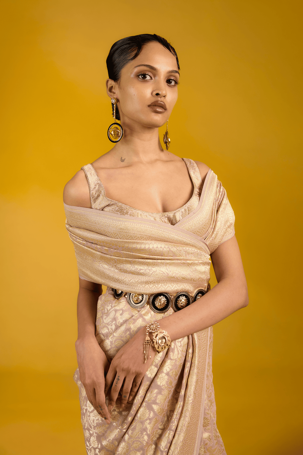 The Dusky Rose Saree