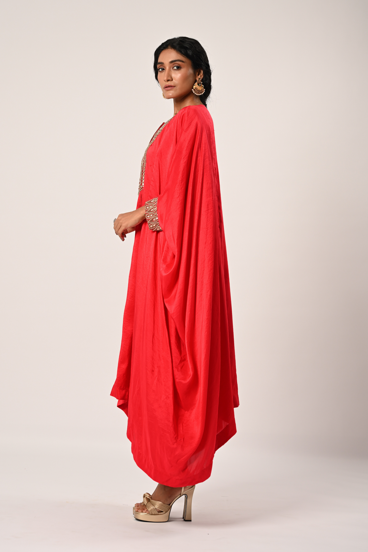 Red Kaftan Set