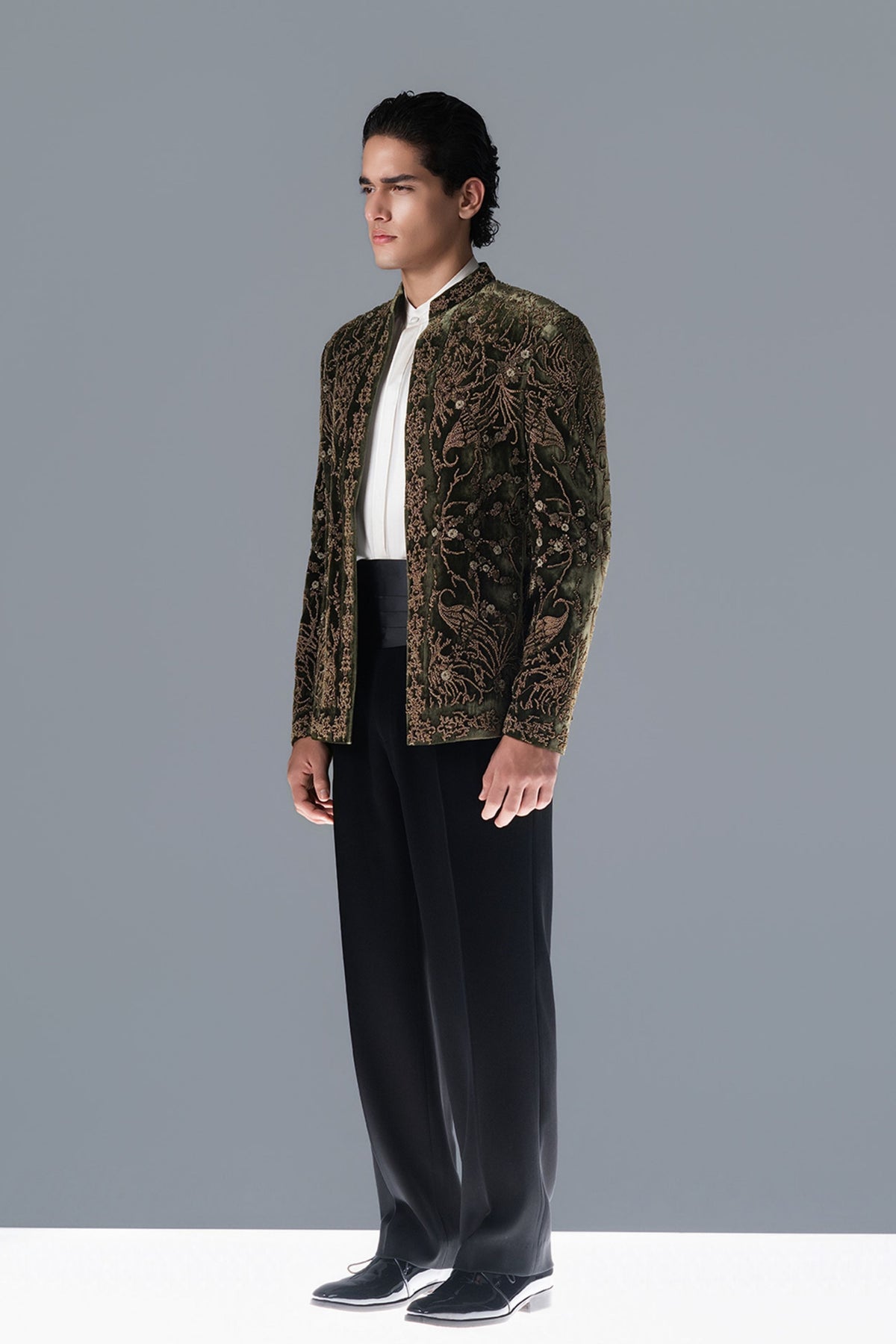Aviary Reverie Bandhgala Set