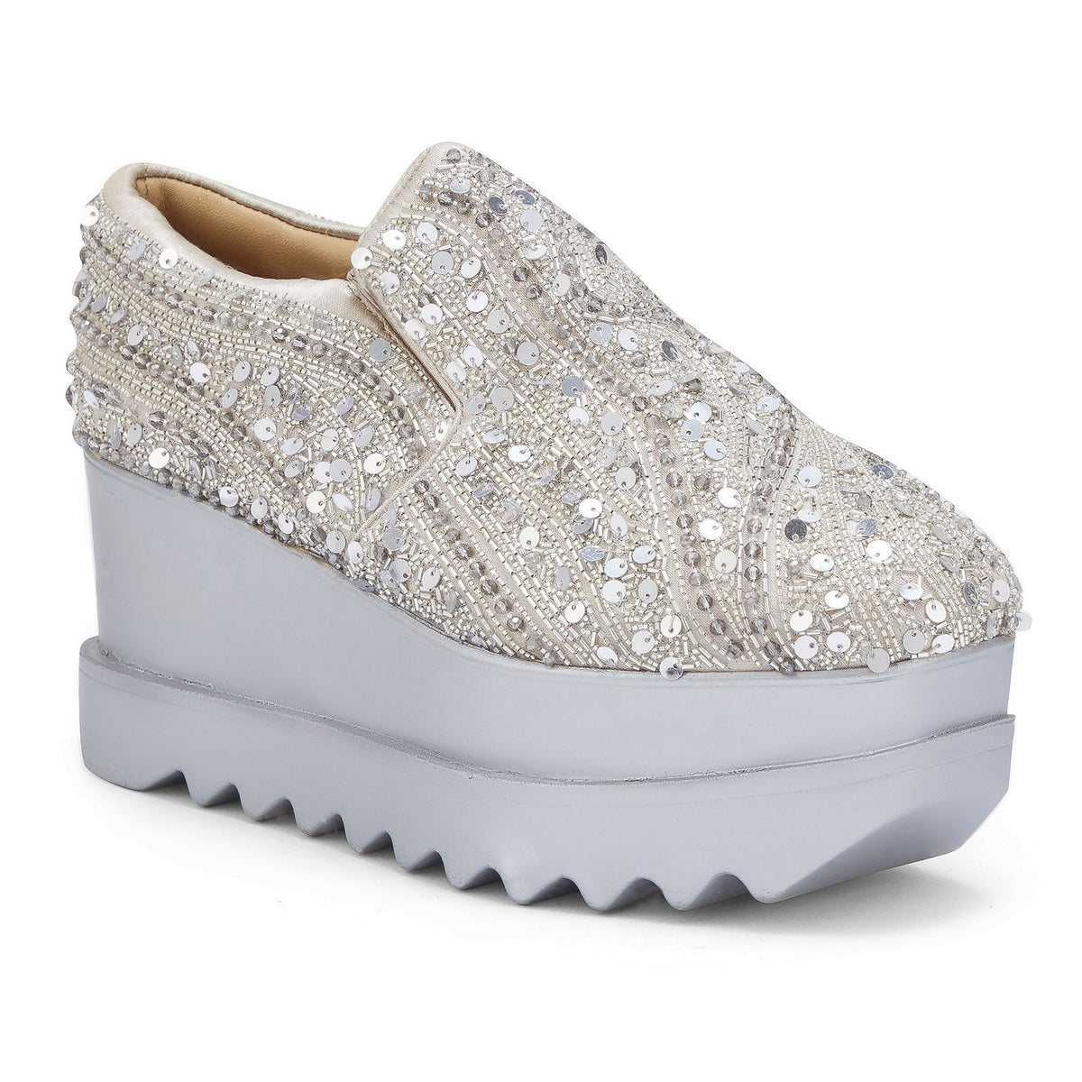 Kaju Katli Wedding Wedge Sneakers