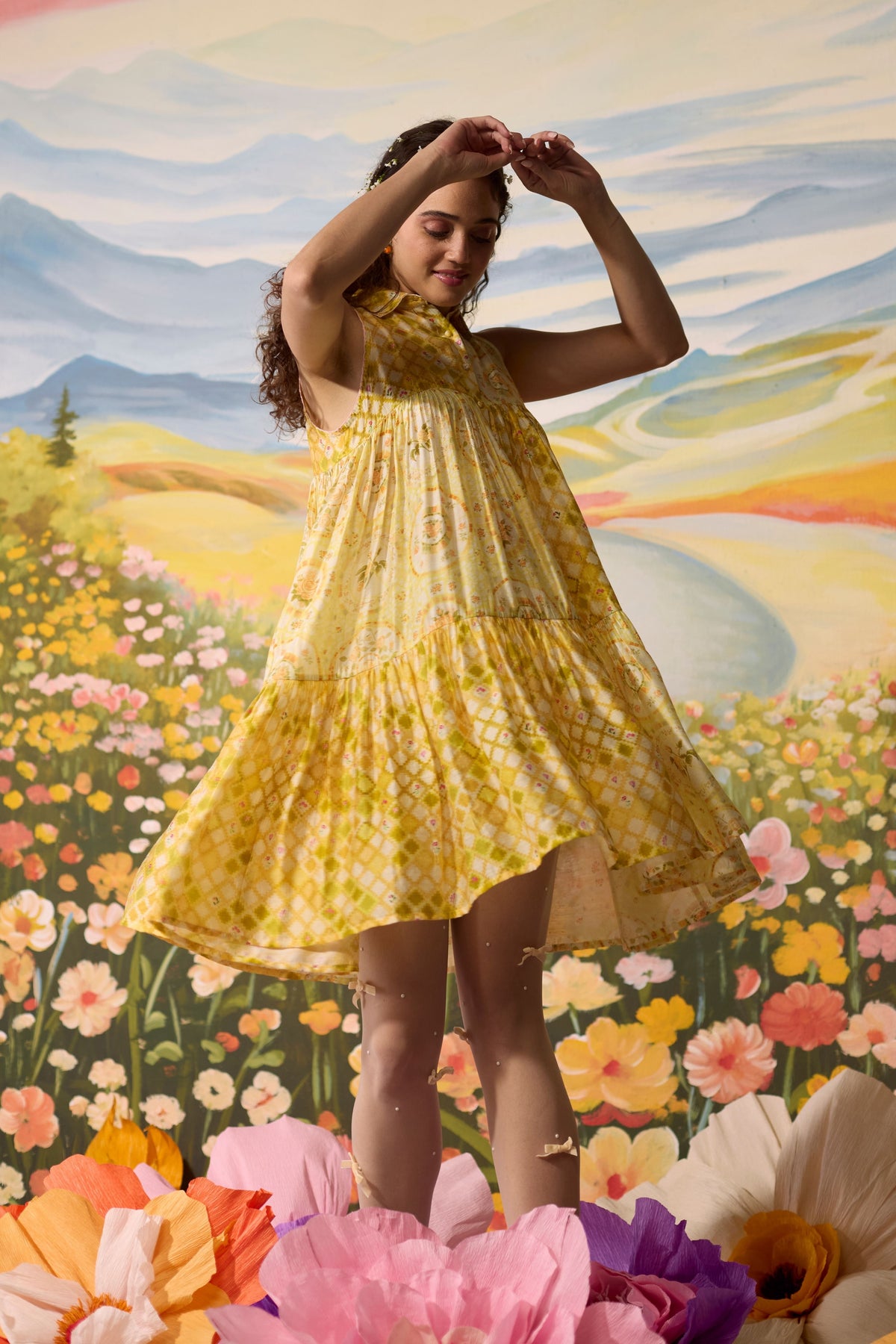 Sunray Floral Dress