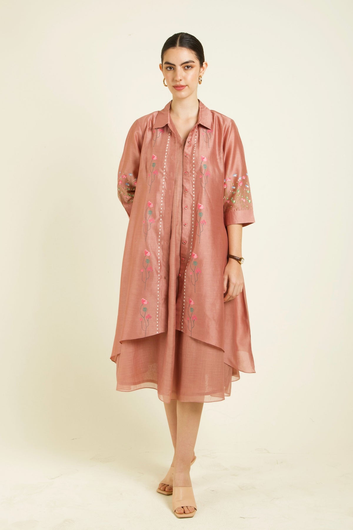 Almond Mul Jacket Dress