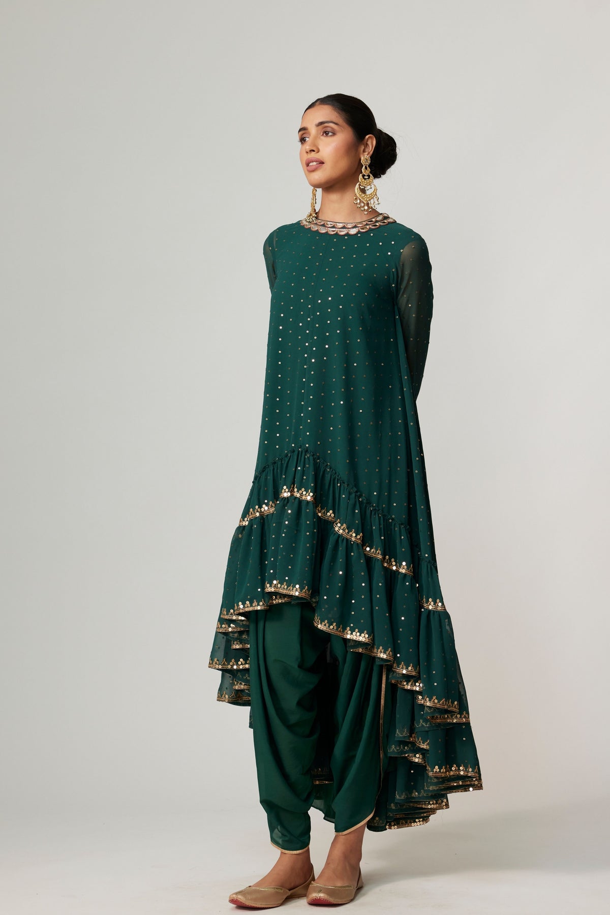 Jade Green Dhoti Kurta Set