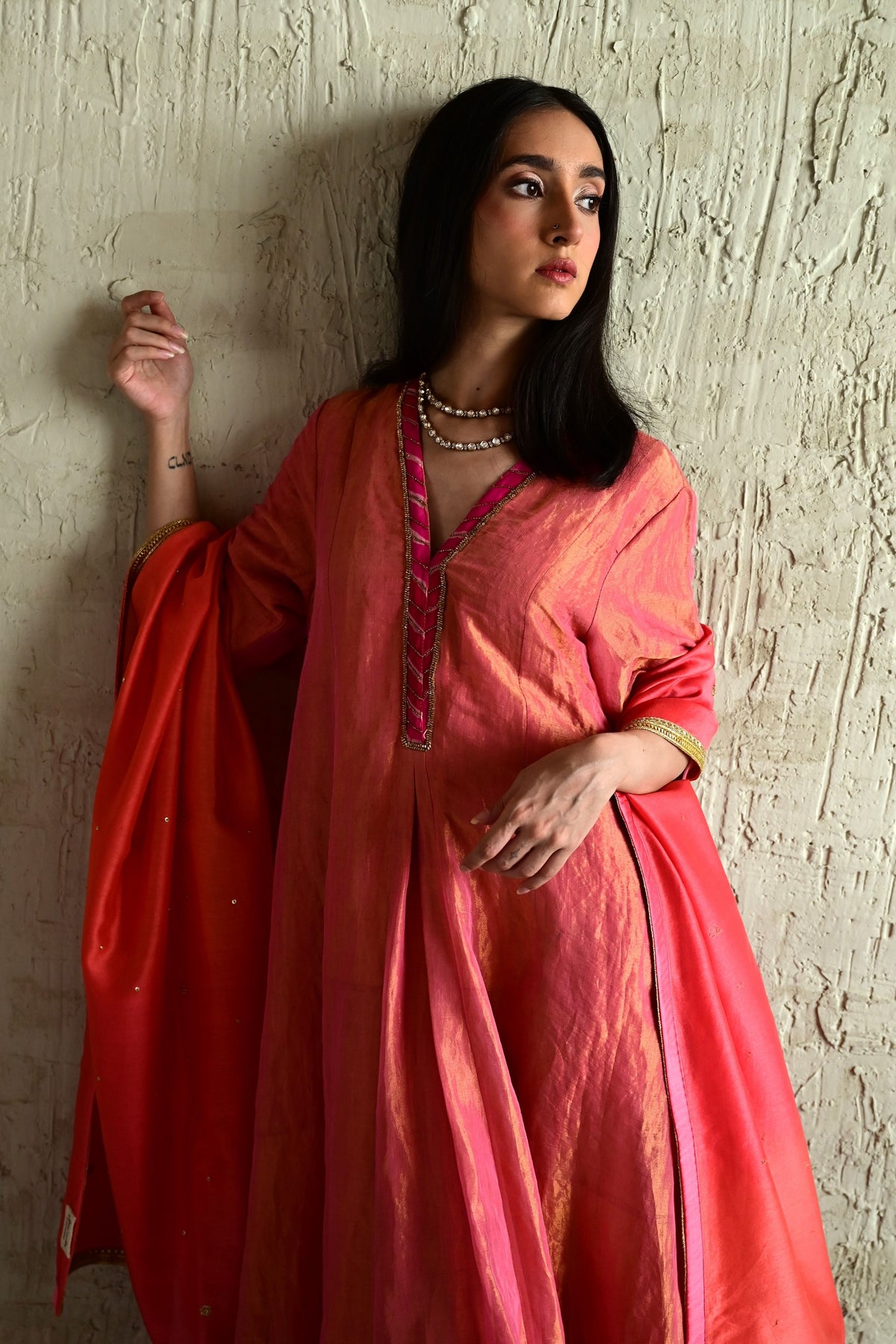 Blush Pink Meera Sashiko Set