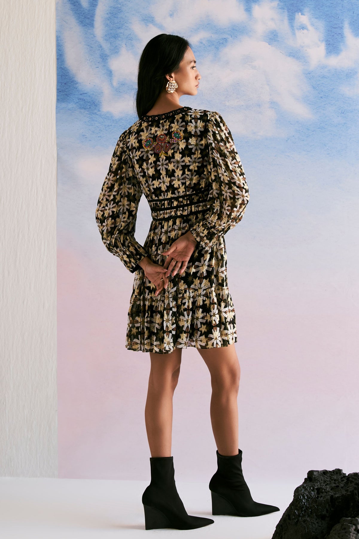 Black Robin Mini Dress