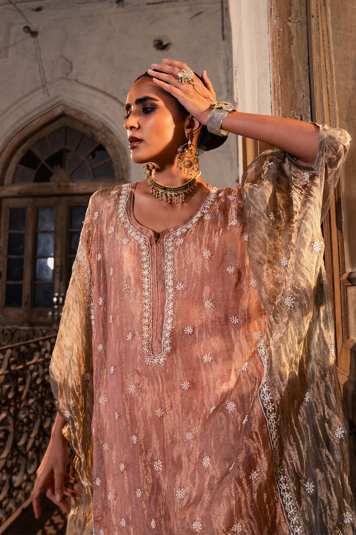 Pink Kaftan Set