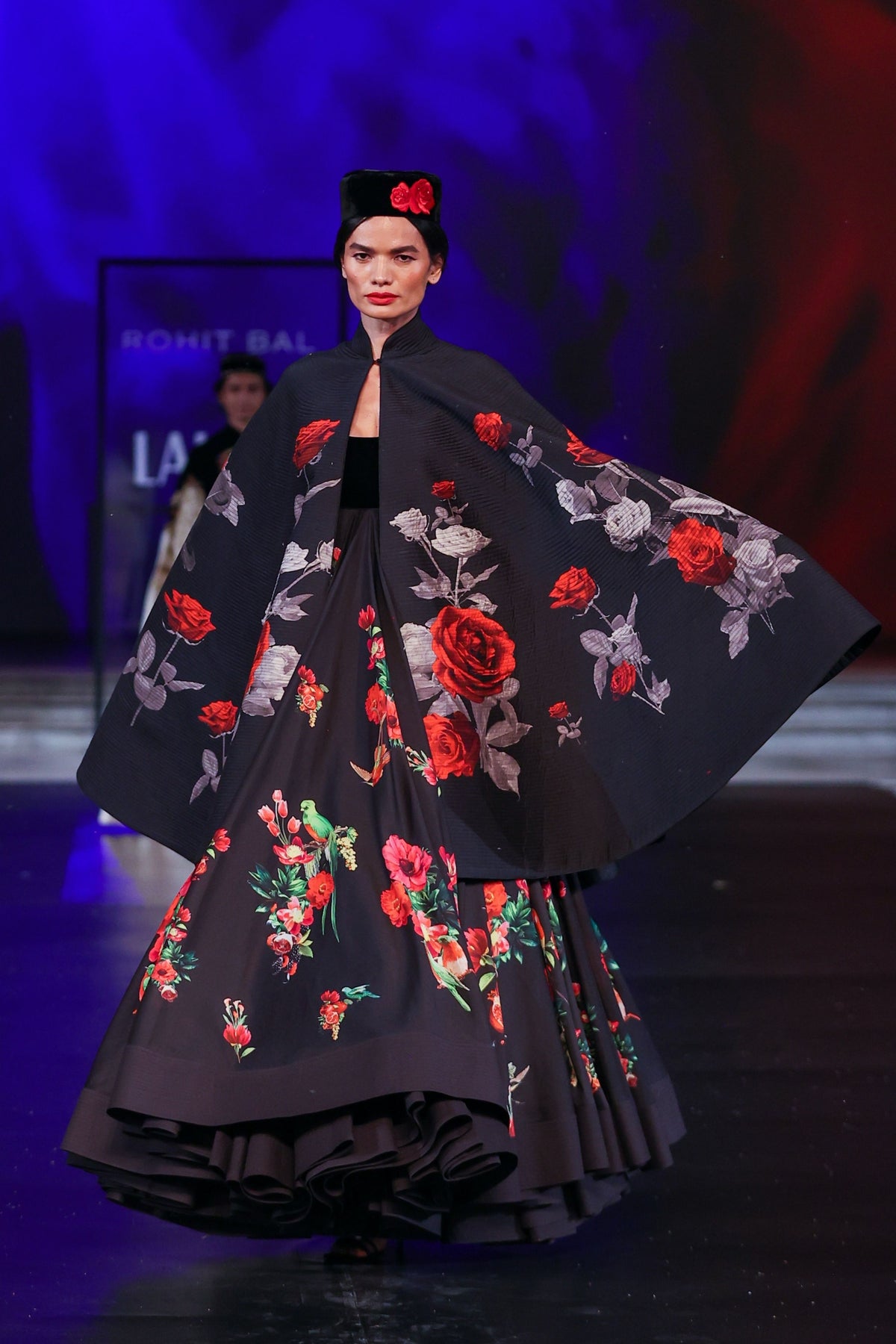Digital Printed Chanderi Anarkali