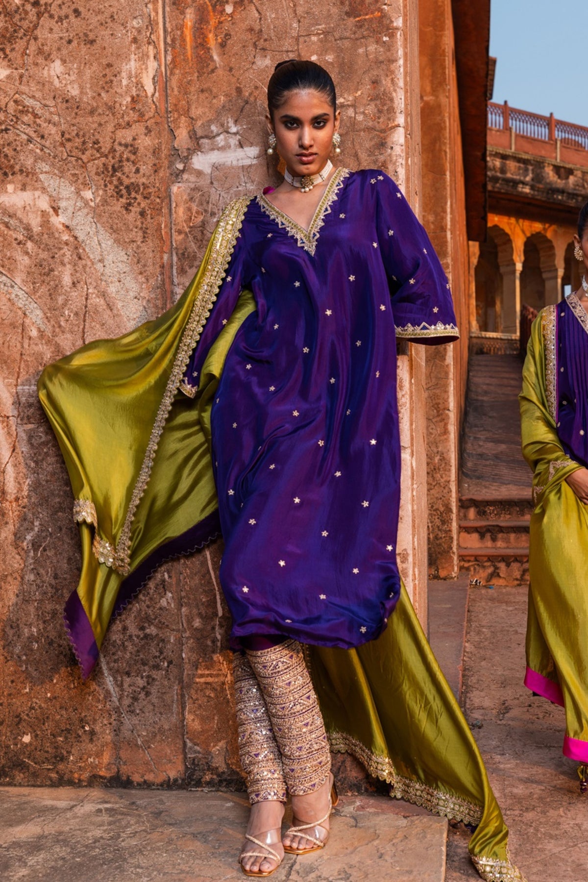Baingani Kurta Set