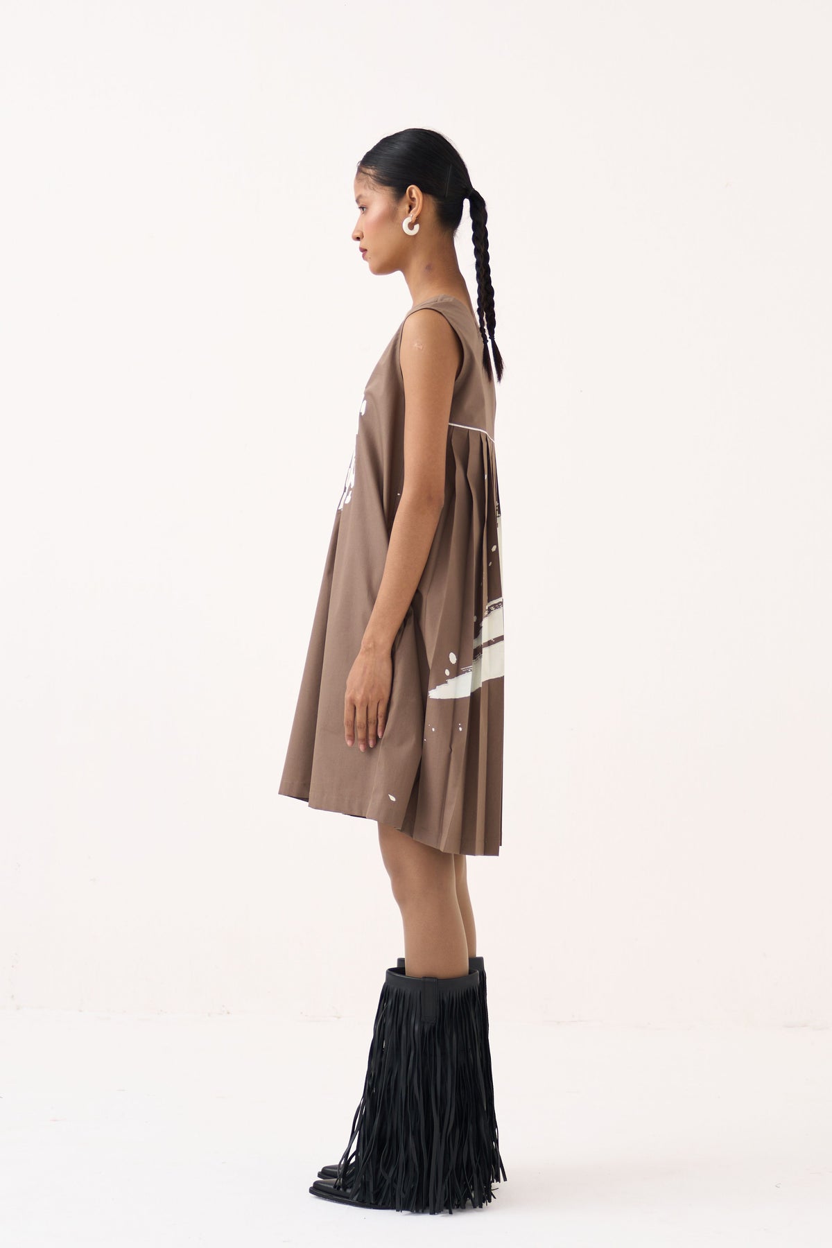 Short Back Pleat Dress