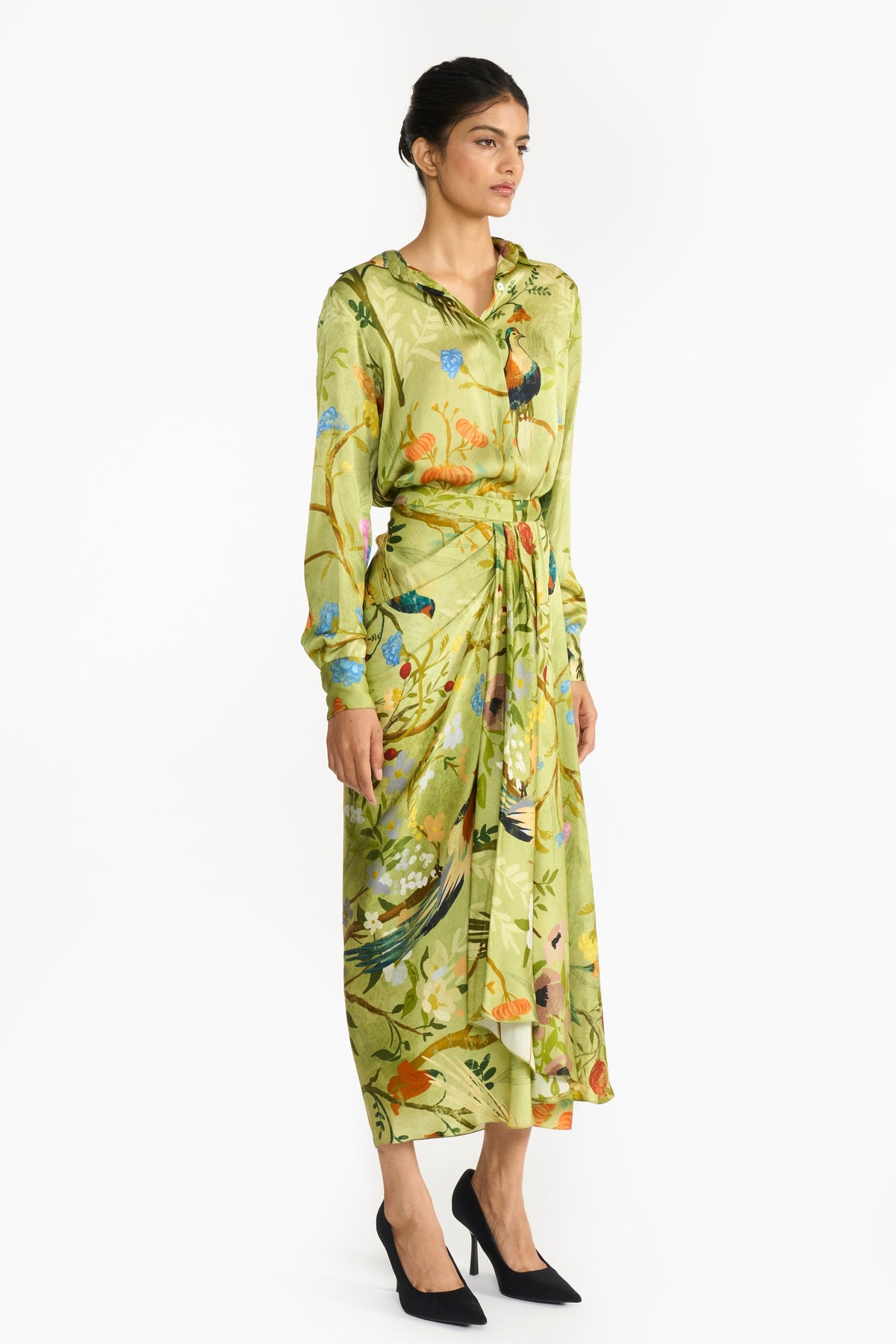 Green Chinoiserie Co-ord Set