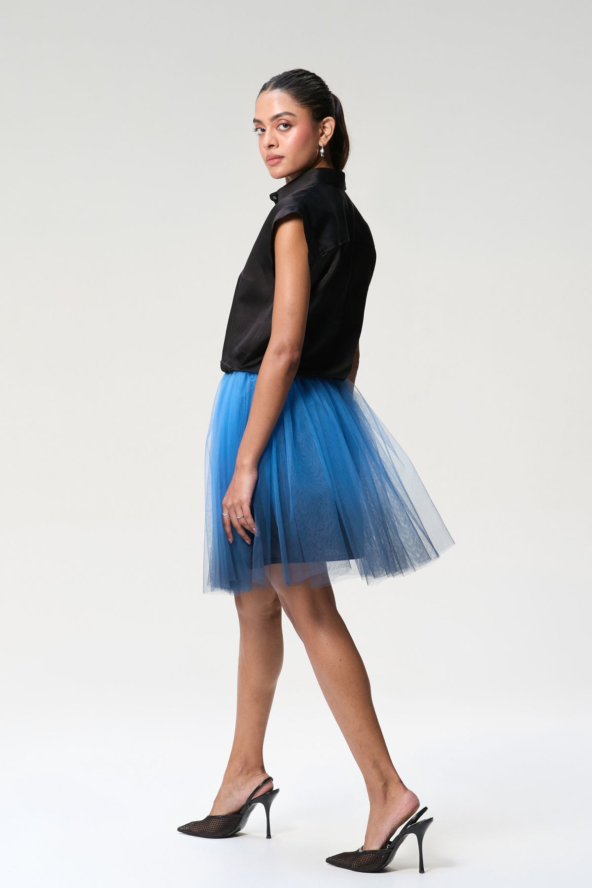 Black and Midnight Blue Dress