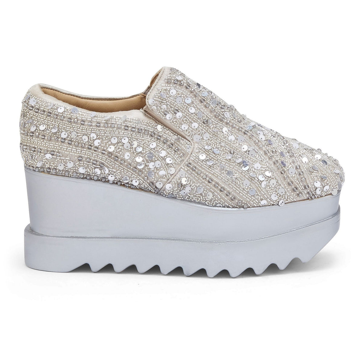 Kaju Katli Wedding Wedge Sneakers