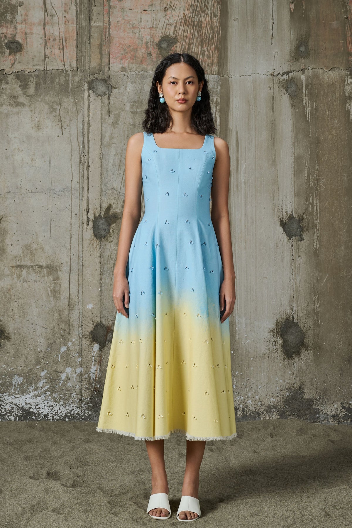 Soft Horizon Flared Dress