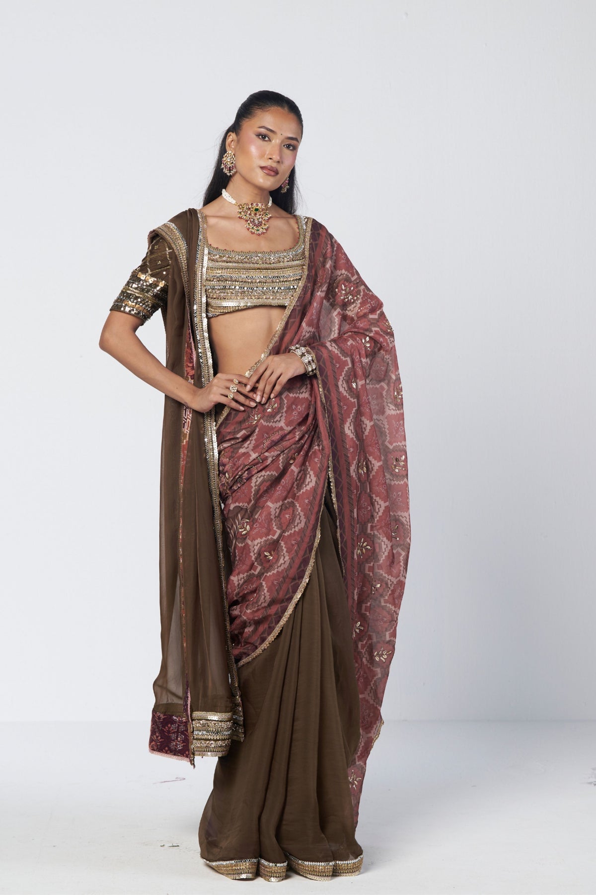 Goblet Saree Set