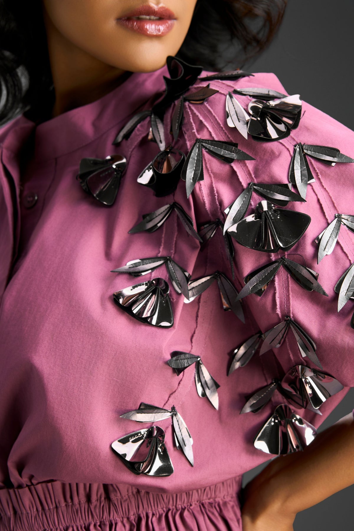 Pink Embroidered Dress