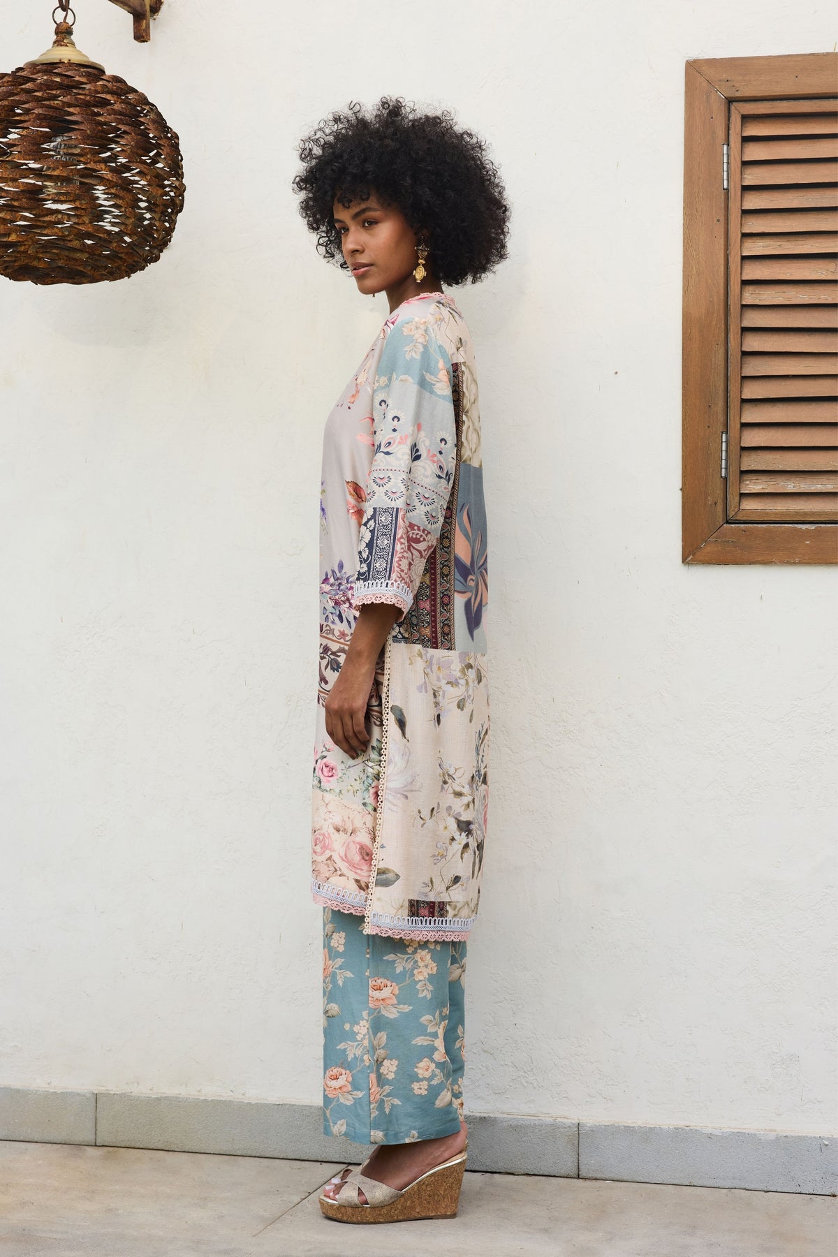 Ira Chanderi Kurta Set